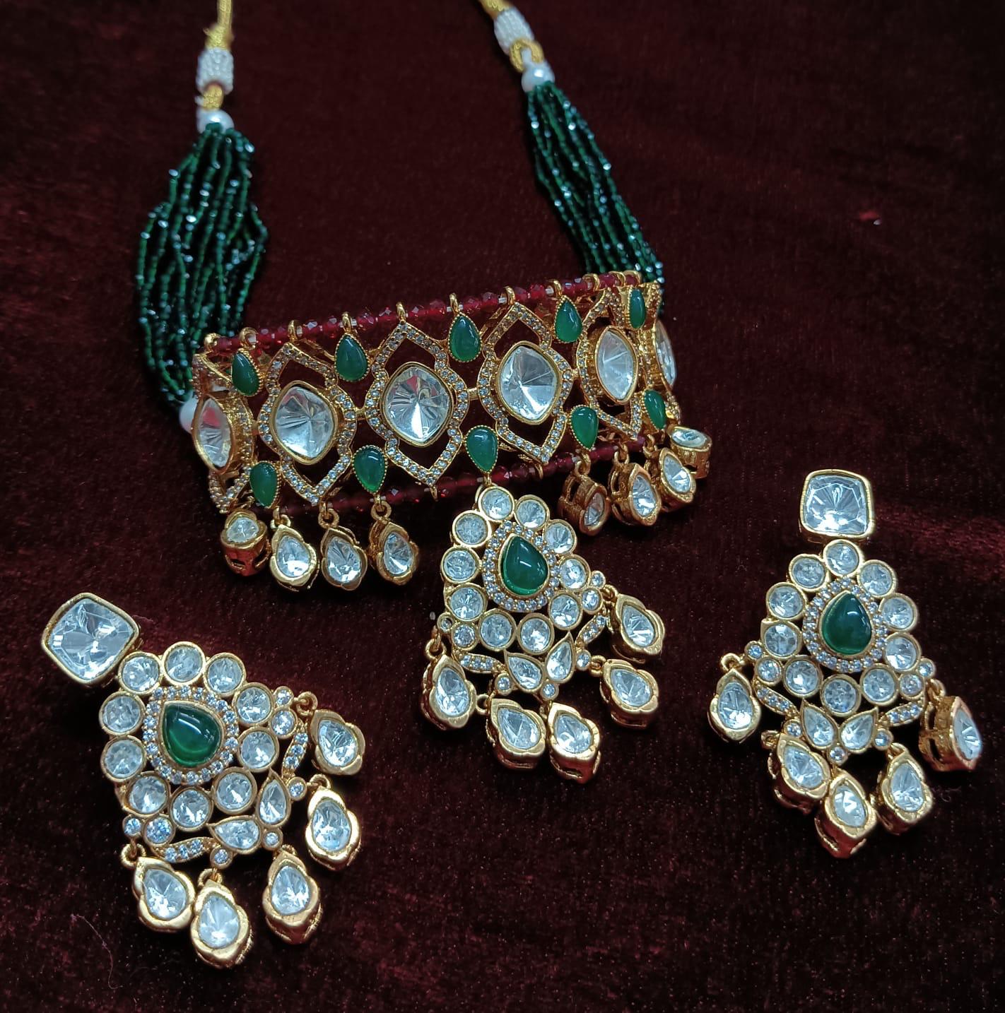 Beautiful Choker Set With Stone
