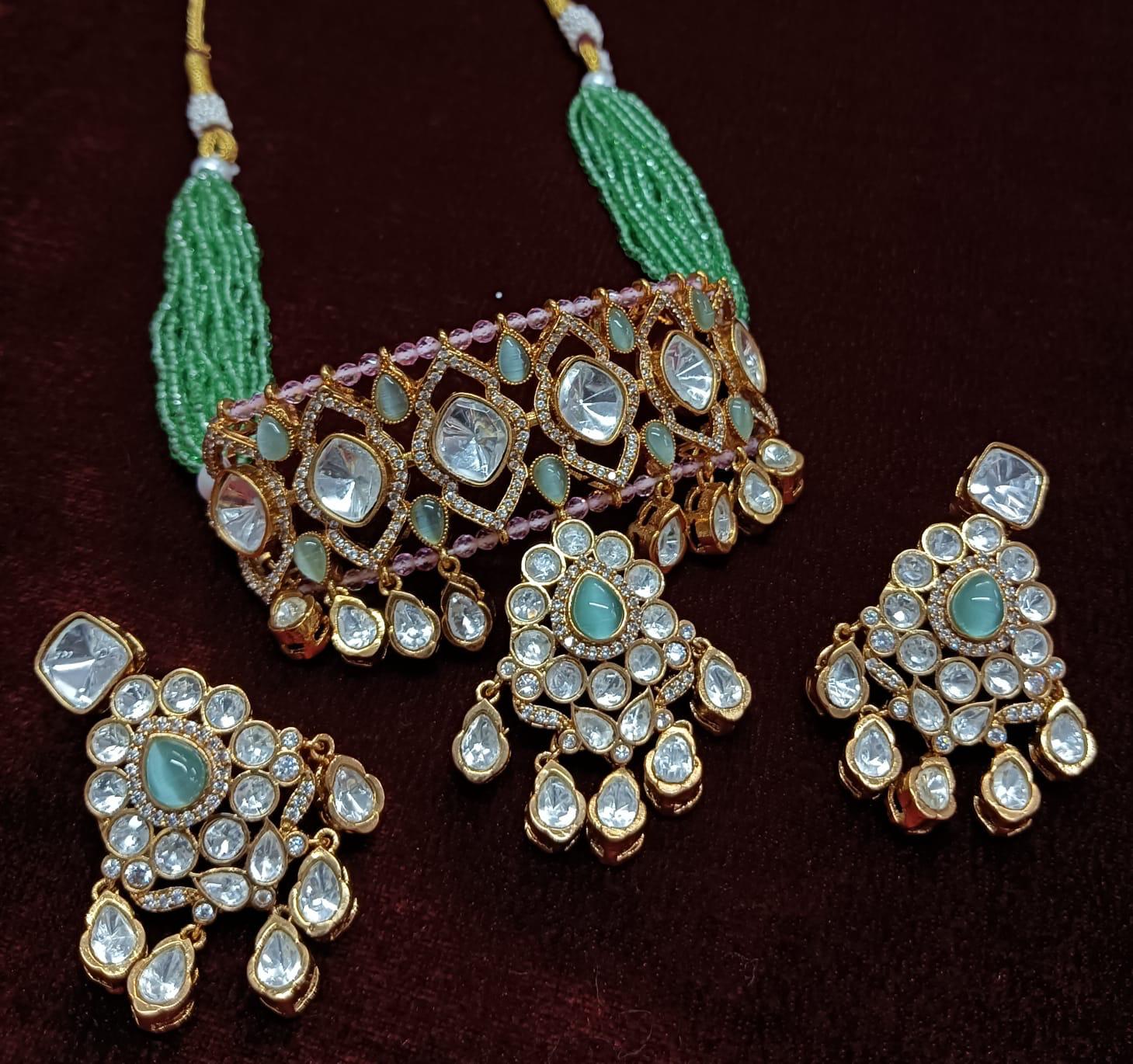 Beautiful Choker Set With Stone