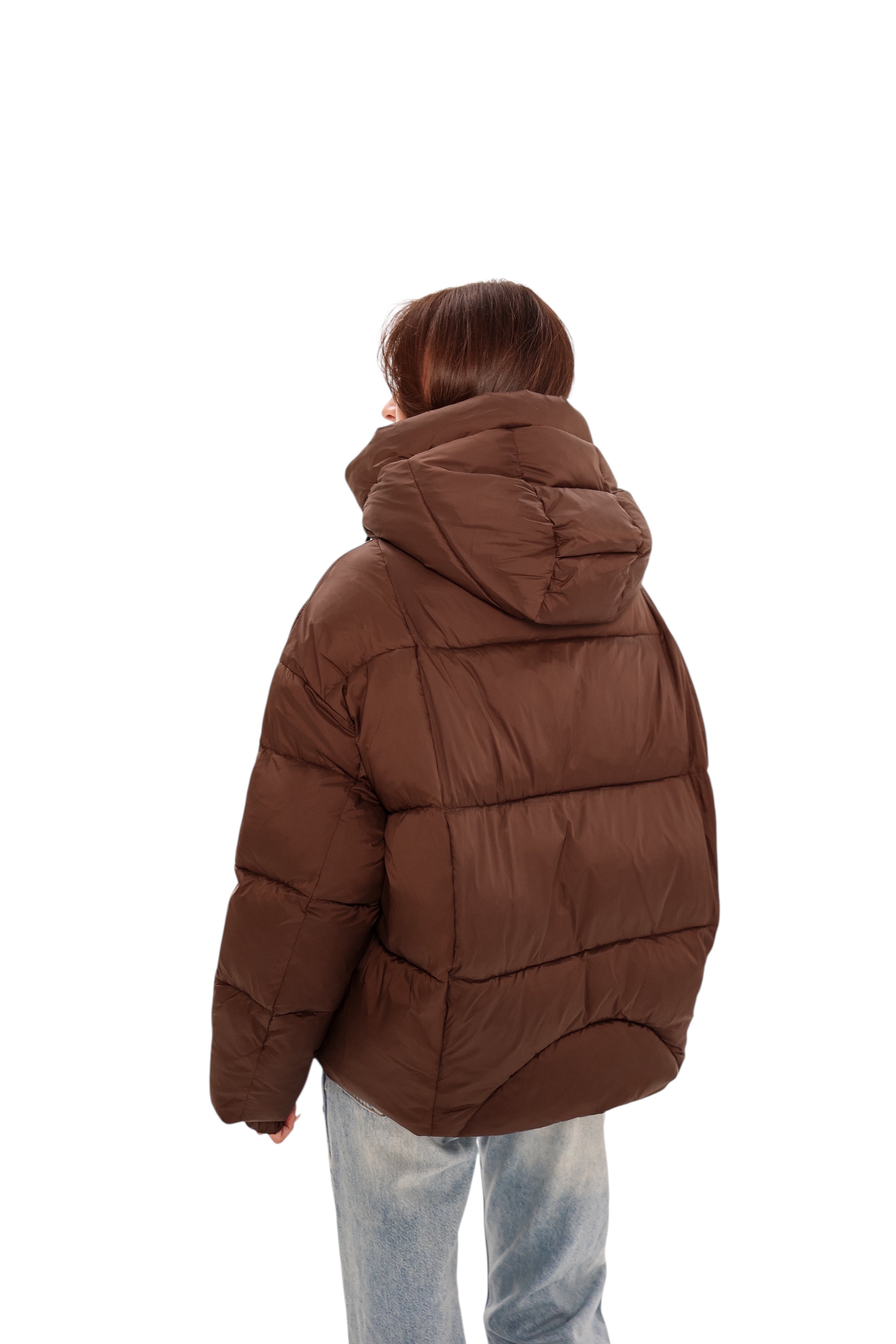 Dark Chocolate Insulated Bio-Down Jacket