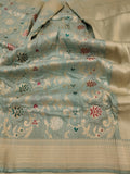 Banarasi Handwoven Pure Katan Silk Green Saree
