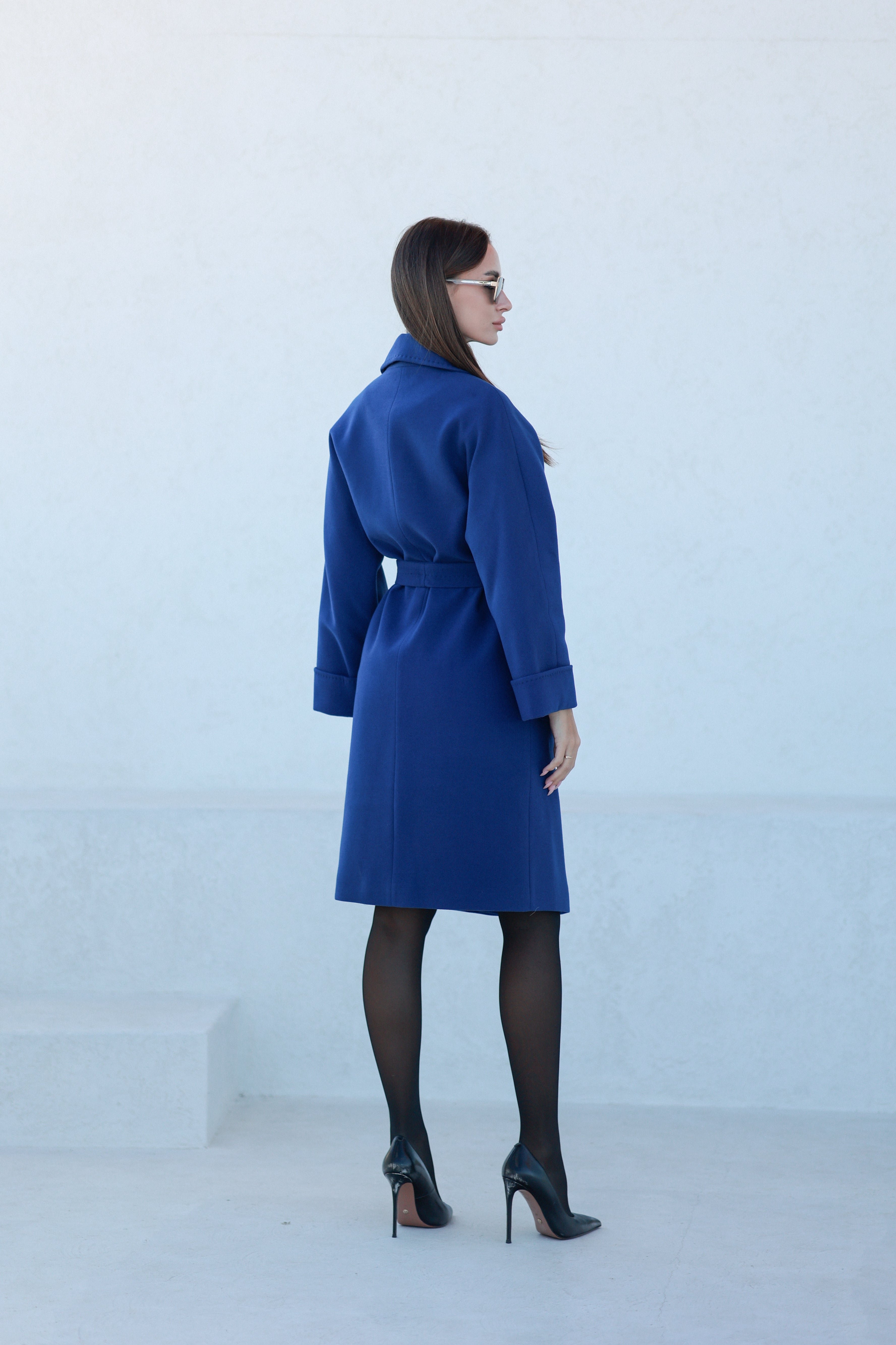 Classic Wraparound Cashmere Blend Overcoat