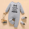 Baby Boy Graphic Letter Print Long-sleeve Jumpsuit