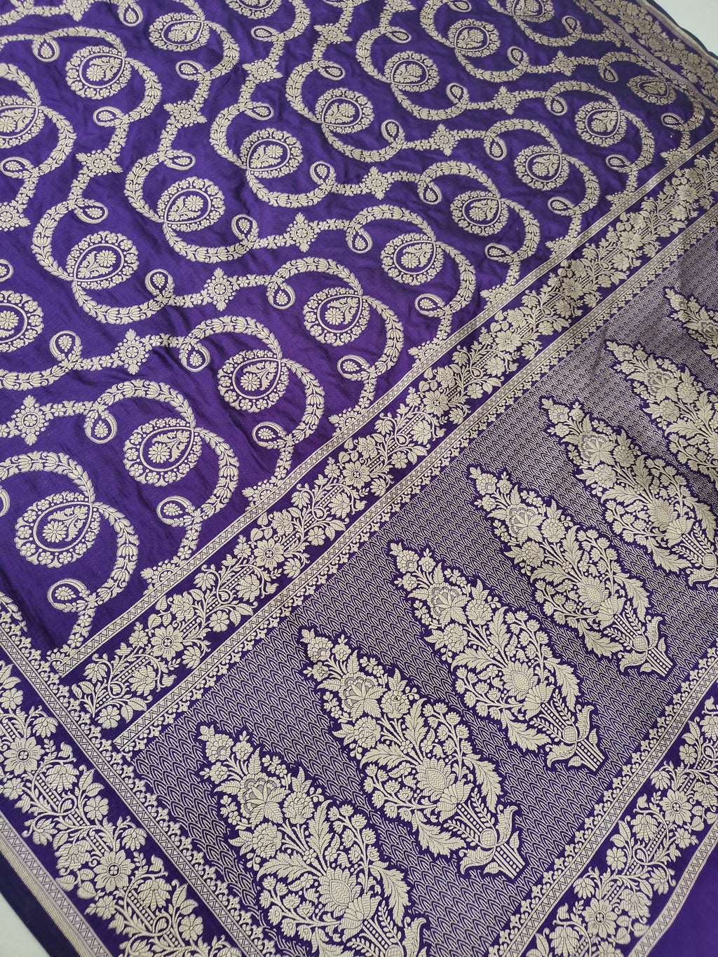 Banarasi Pure Katan Silk Saree Handwoven