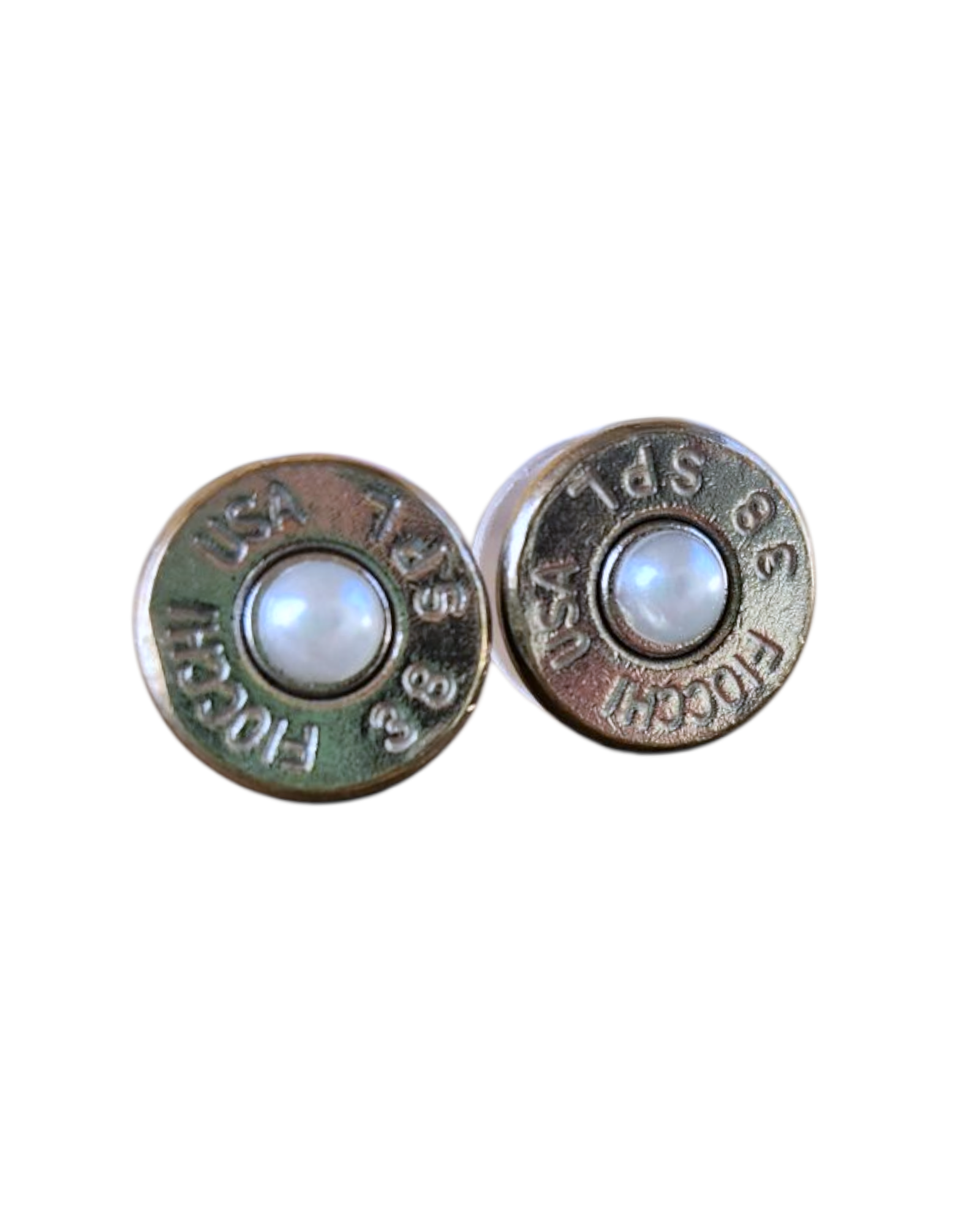 Head Stamp Stud Earrings