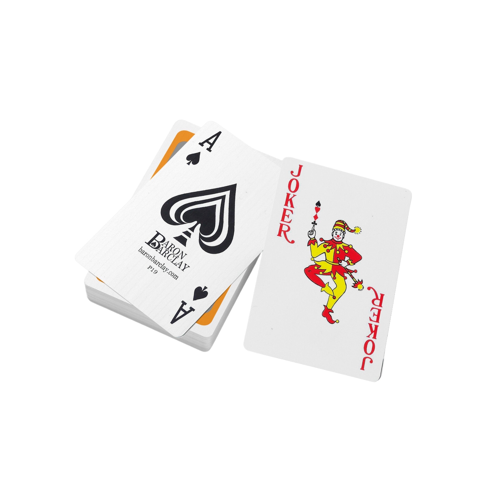 All-Plastic Baron Bridge Playing Card (Slightly Larger Index) - 12 Cellophane-Wrapped Decks