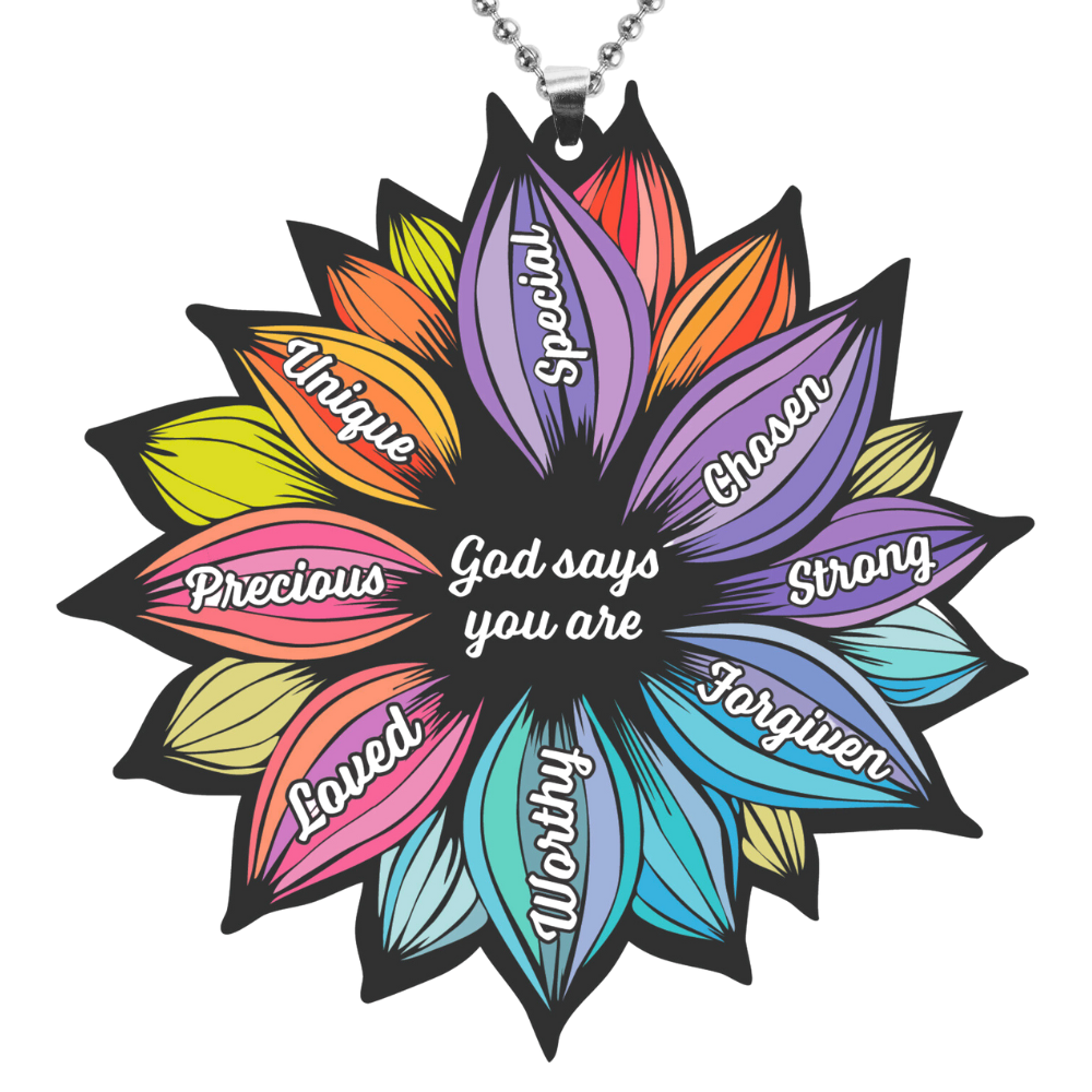 Identity Flower Key Chain, Rearview Mirror Ornament
