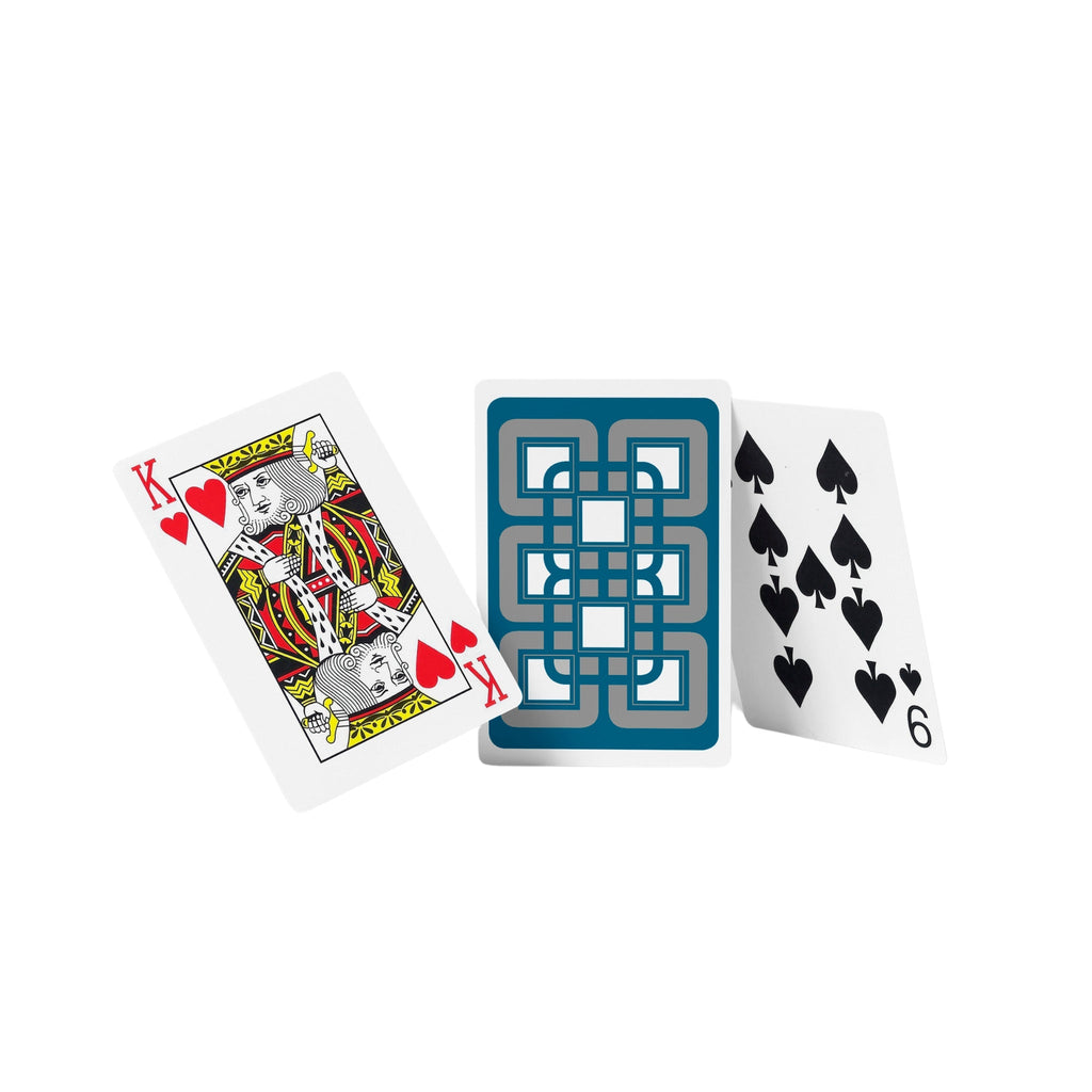 All-Plastic Baron Bridge Playing Card (Slightly Larger Index) - Boxed Double Deck