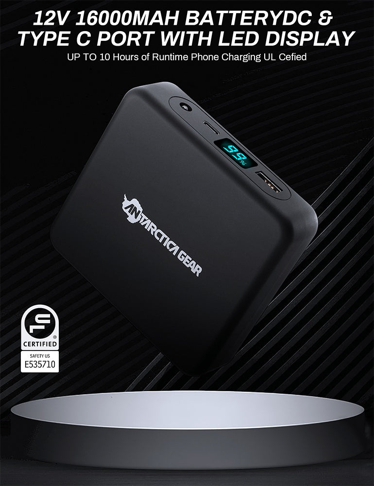 ANTARCTICA GEAR Heated Jacket for Men and Women, Winter Coat Soft Shell Heating Hood Jacket