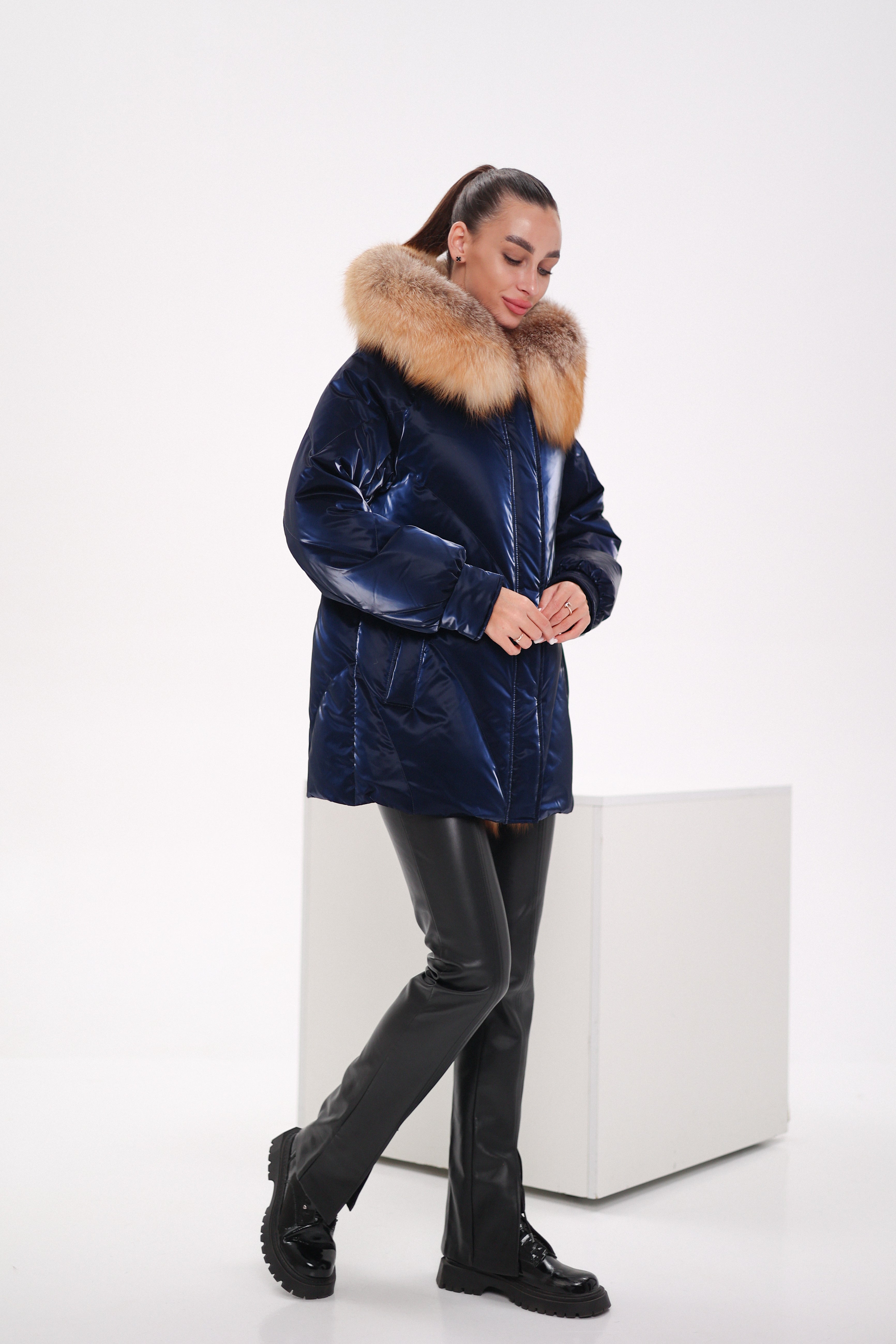 Genuine Red Fox Premium Down Fill Vinyl Parka