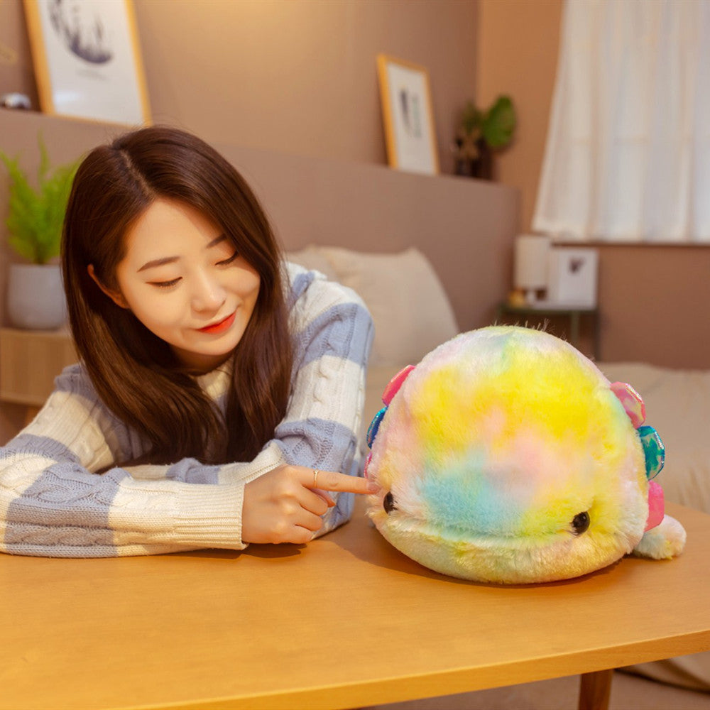 Cute Rainbow Plush Salamander