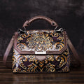 Leather Female Toe Cap Layer Cowhide Retro