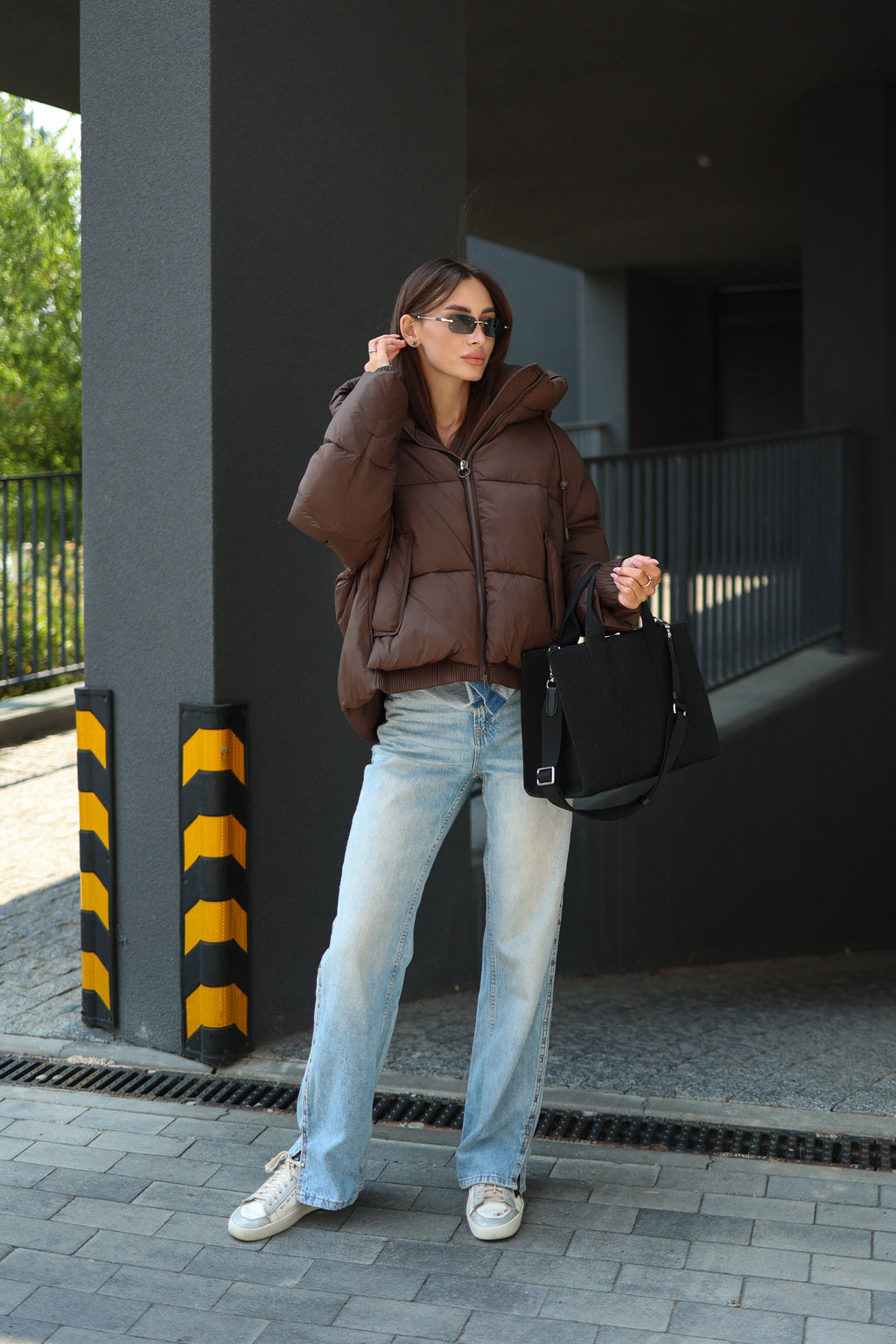 Dark Chocolate Insulated Bio-Down Jacket