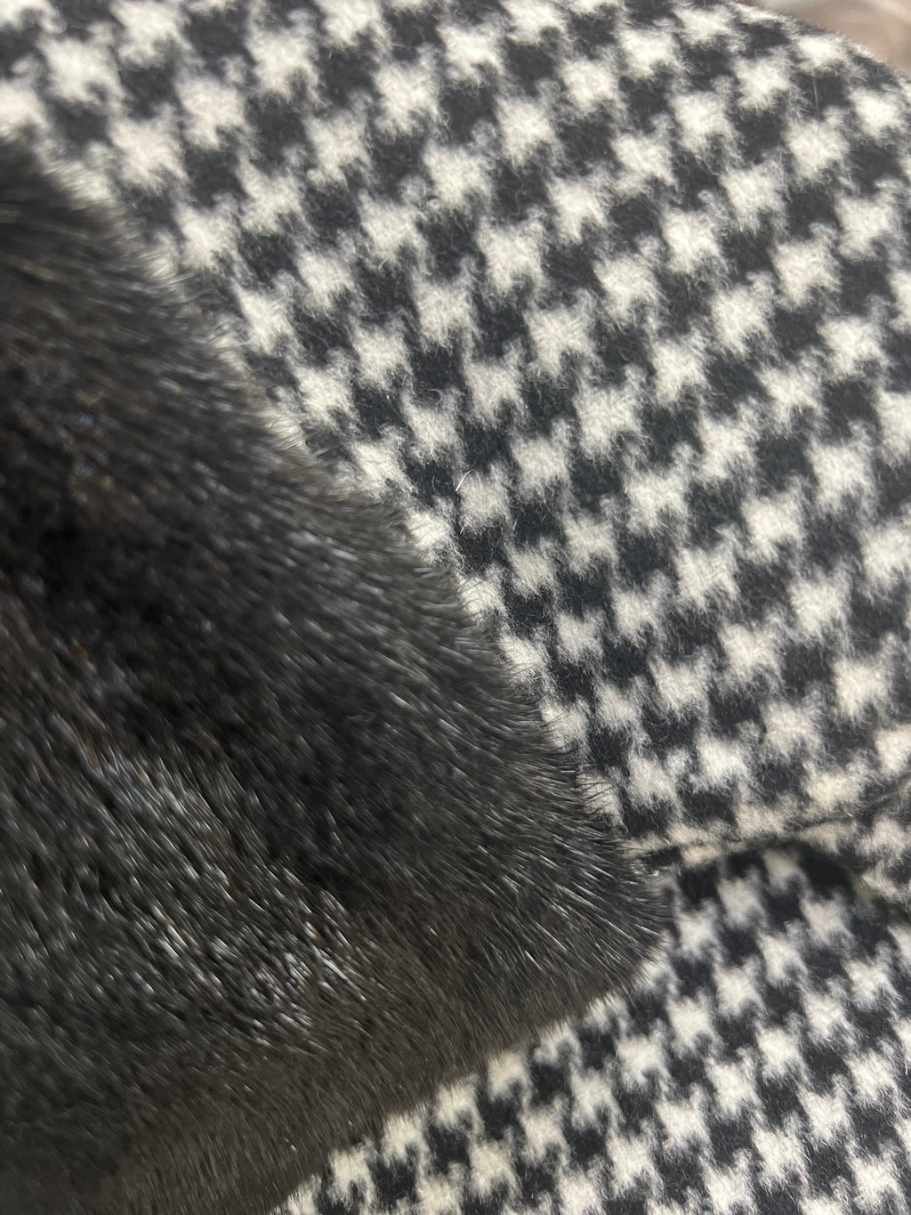 Genuine Scandinavian Mink Fur Virgin Wool Poncho