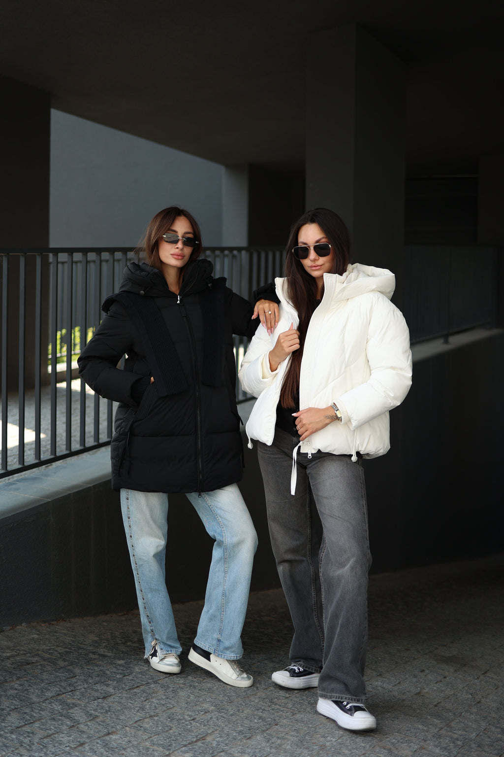 Double-hooded Insulated Bio-Down Coat