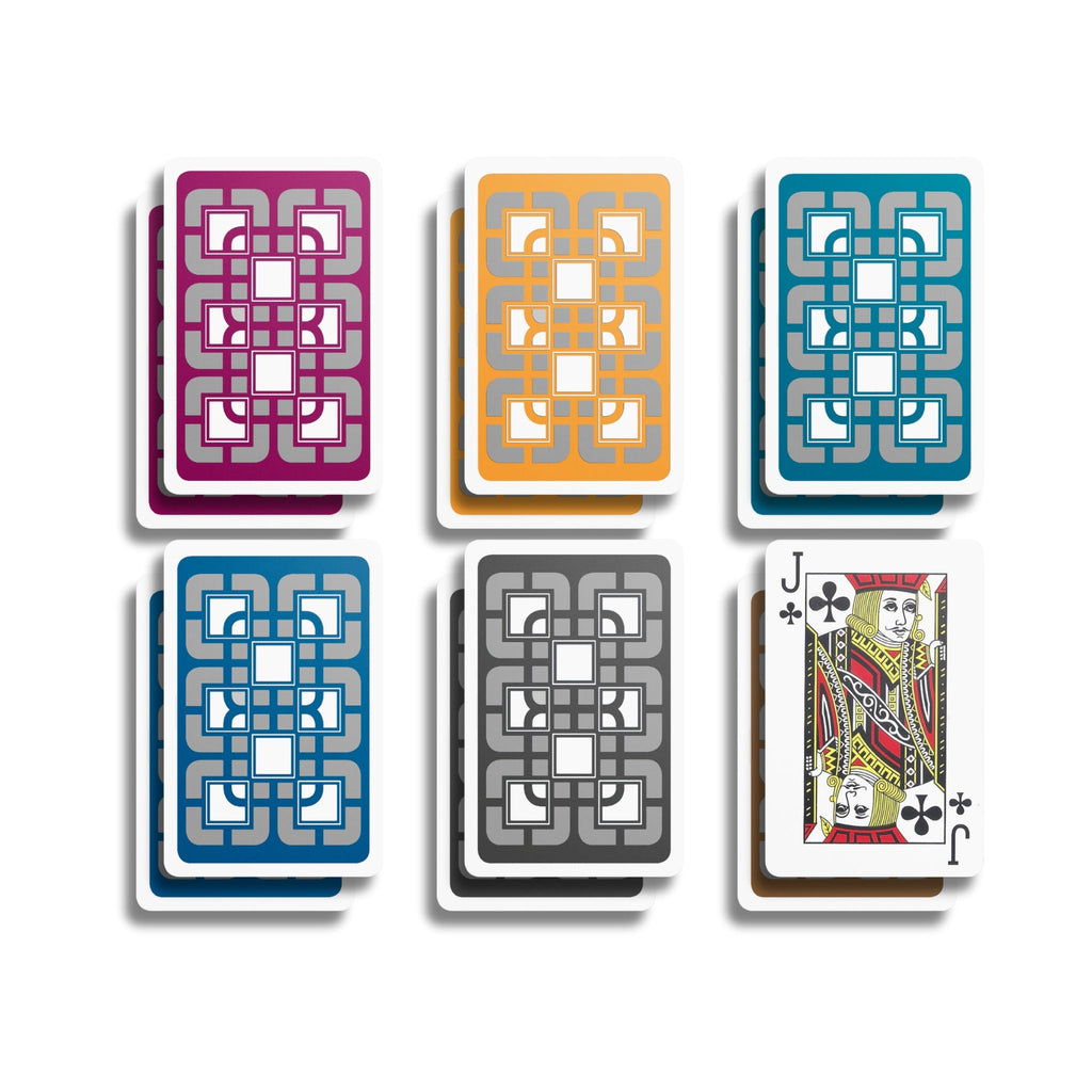 All-Plastic Baron Bridge Playing Card (Slightly Larger Index) - 12 Cellophane-Wrapped Decks