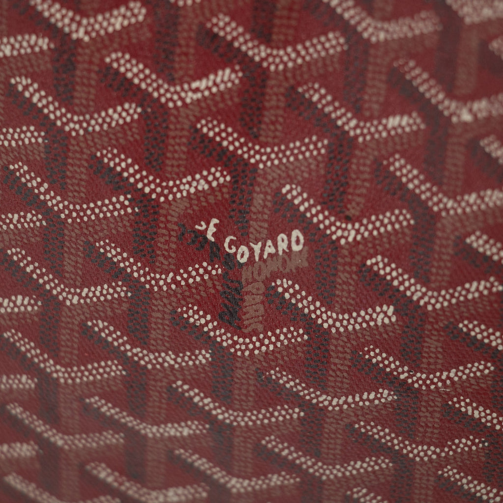 Goyard Red Herringbone Saint Louis PM w/ Pouch  #2018