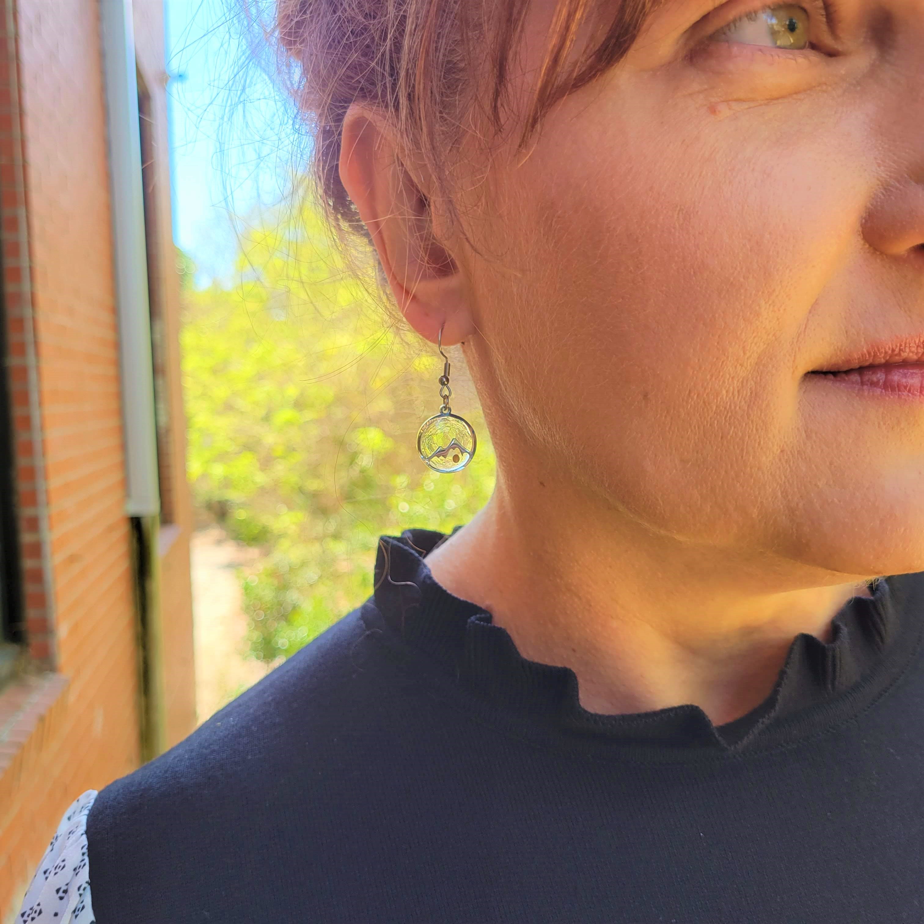 Mustard Seed Mountain Earrings