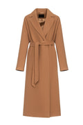 Cambridge Comfort Classic Wraparound Wool Blend Overcoat in Camel