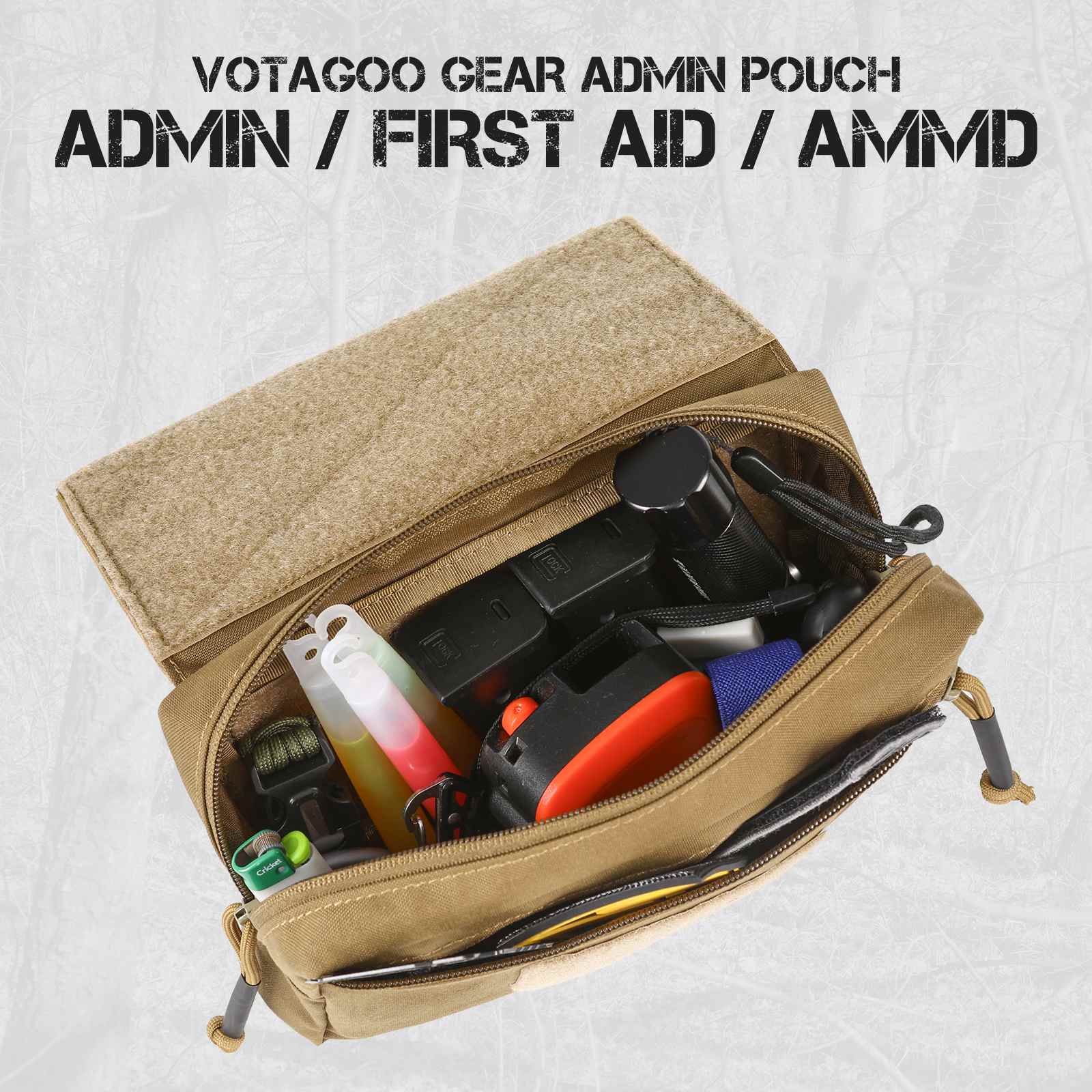 Votagoo Tactical Admin Drop Pouch Molle Dangler Pouches