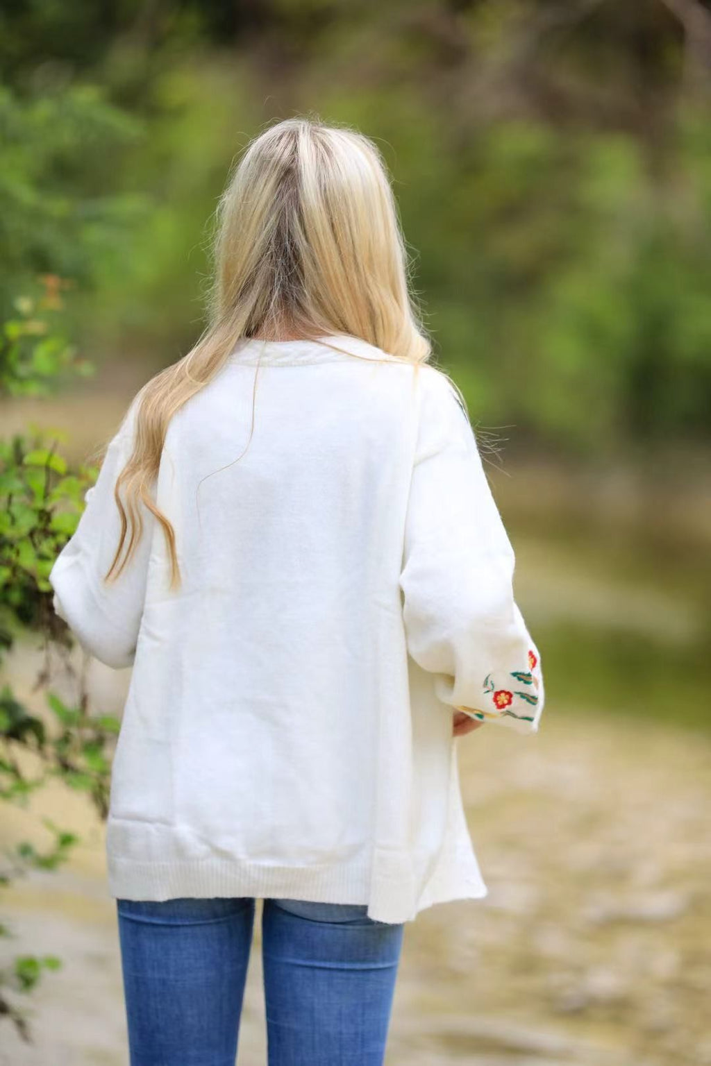 Floral Knit Cardigan