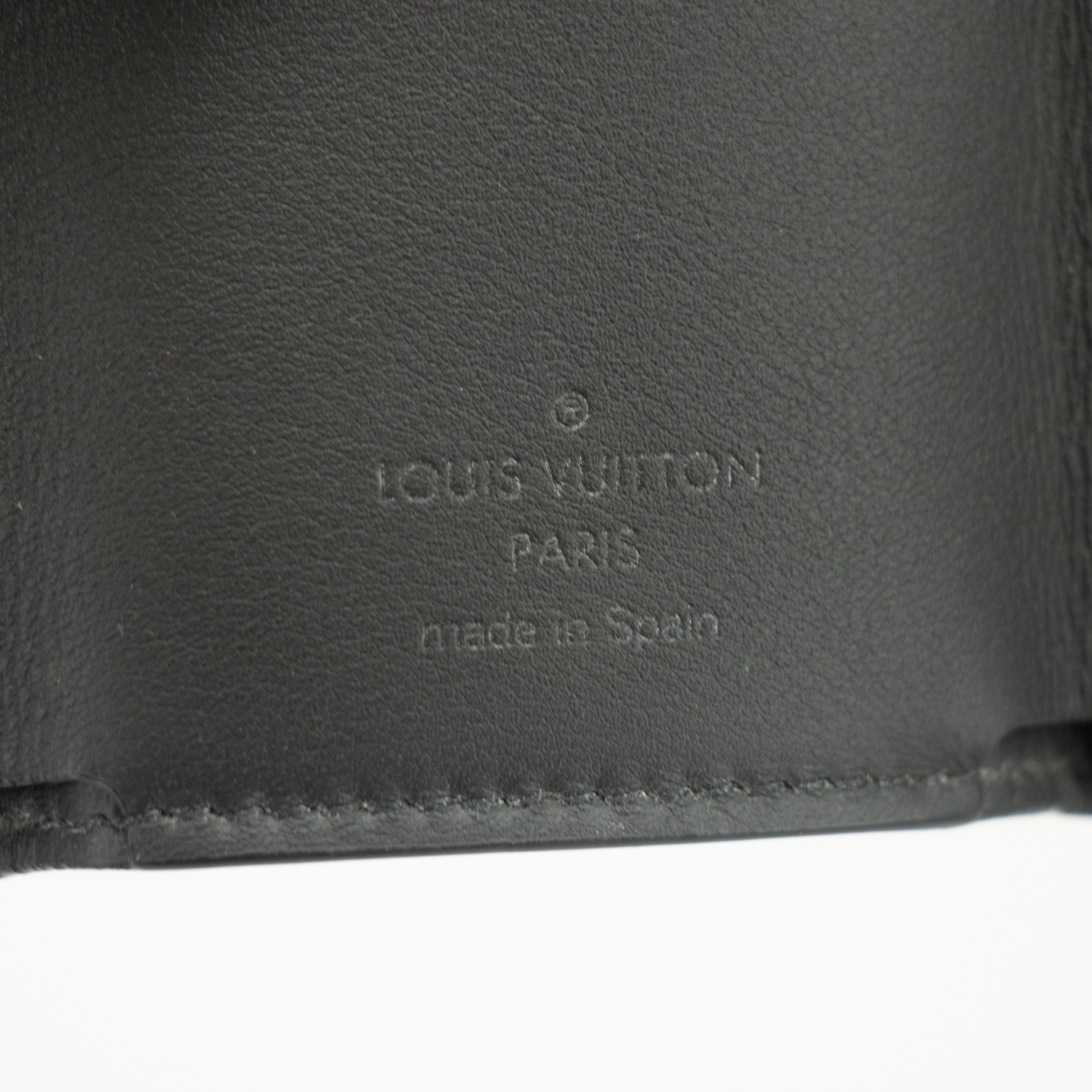 Louis Vuitton Black Monogram Shadow Discovery Compact Mini Wallet-#2378