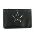 Givenchy Black Leather Star Clutch Bag #2661