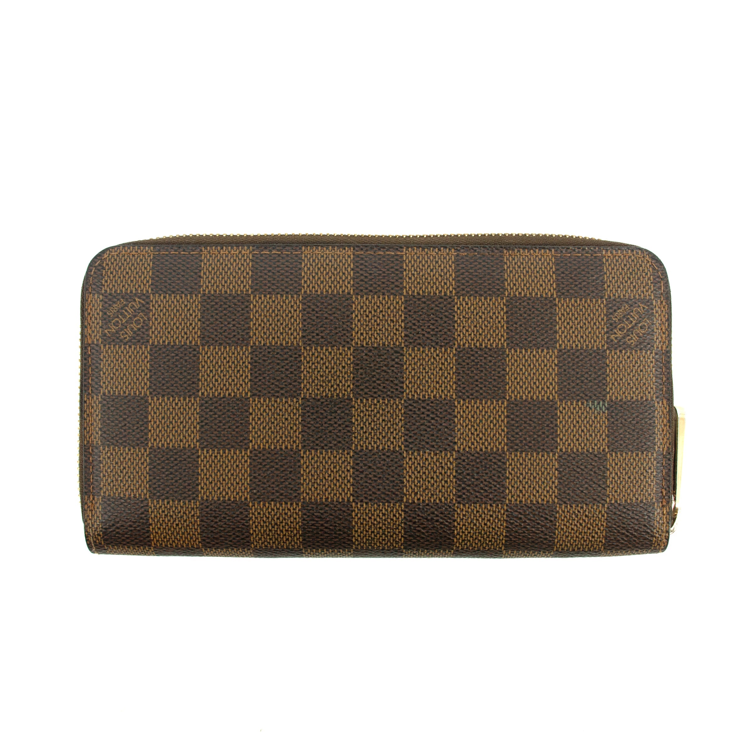 Louis Vuitton Damier Ebene Zippy Wallet #2871