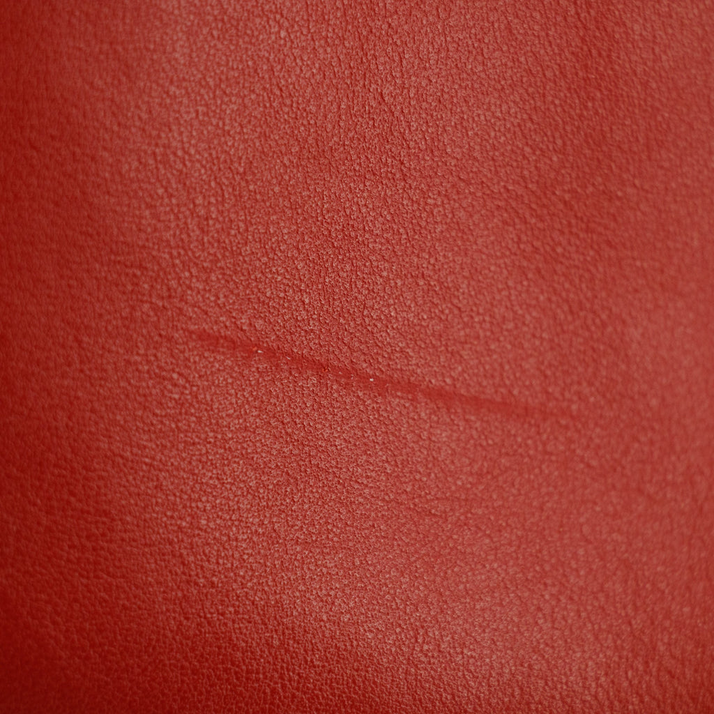 Prada Calfskin Bicolor Red x Burgundy Shoulder Bag #2936