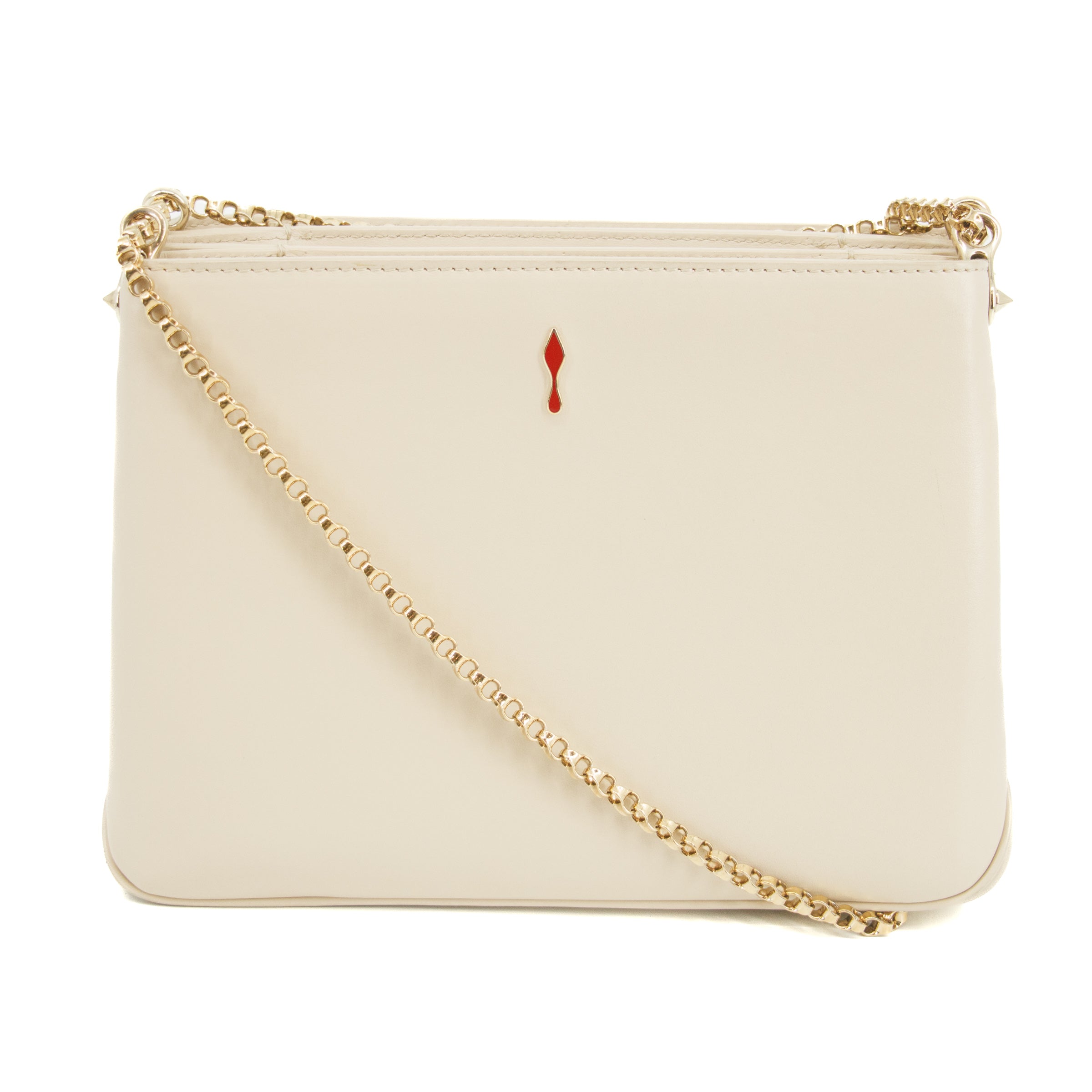 Christian Louboutin Triloubi Chain Spike Shoulder Bag #2963