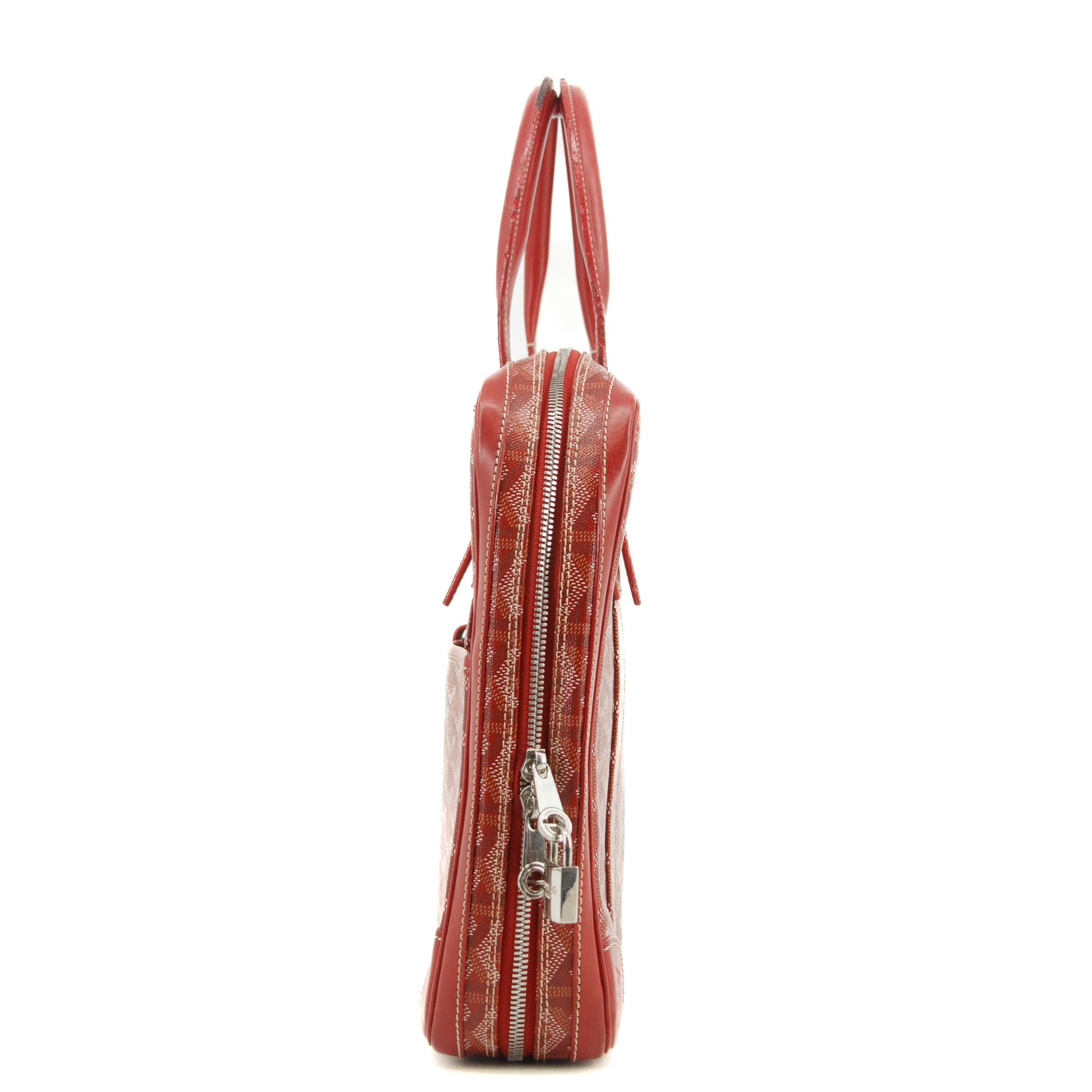 Goyard Red Ambassade MM Goyardine Tote Bag #2978