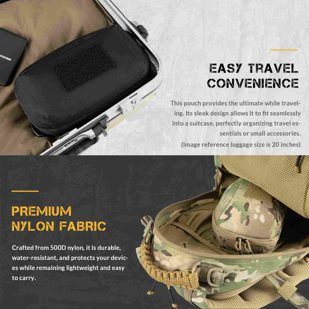 Votagoo Electronic Organizer Accessory Tech Pouch for MacBook Charger, Cord Organizer Travel Storage Bag