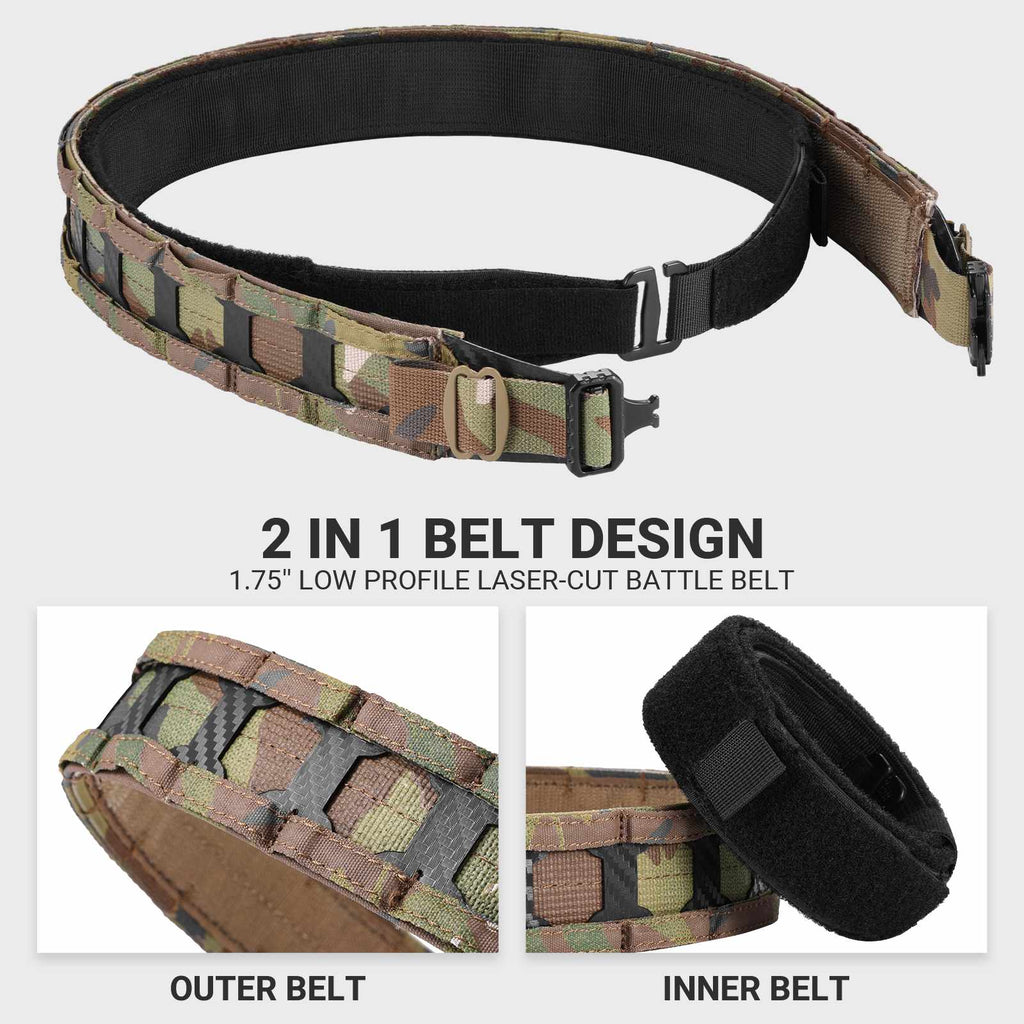 1.75'' MOLLE Battle Belt with Quick Release Buckle
