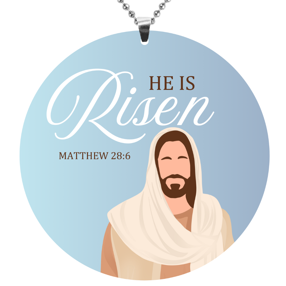 He Is Risen Key Chain, Rearview Mirror Ornament
