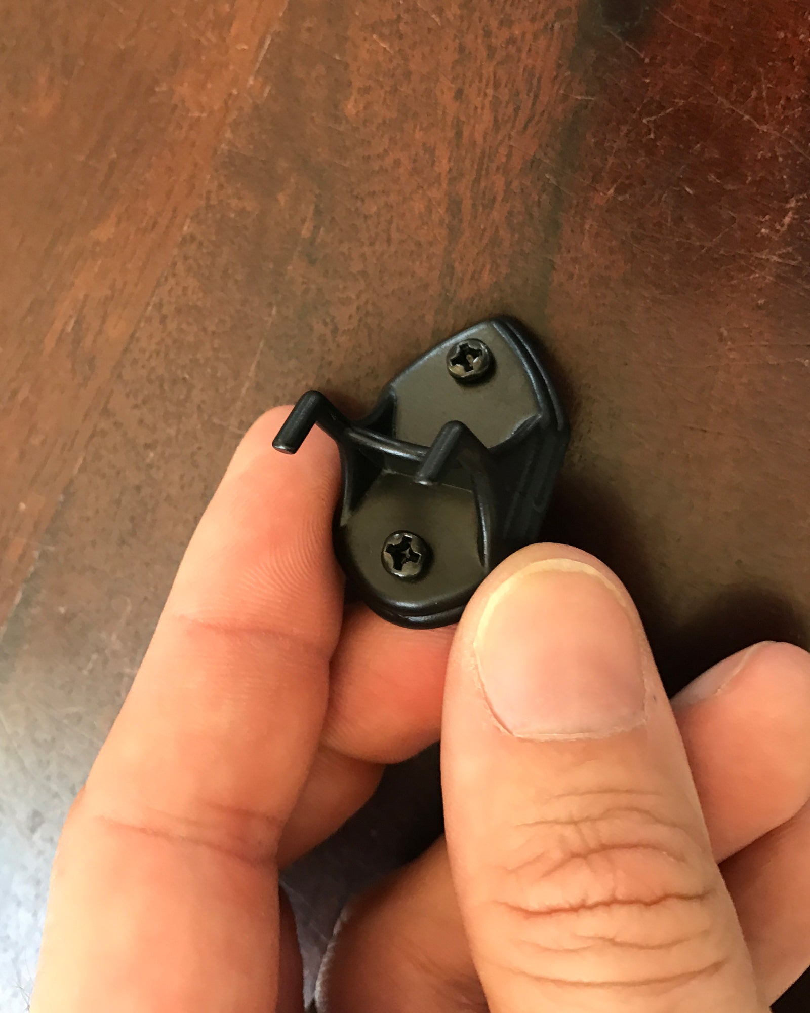 Black Metal Wallmount Miniature Guitar Wall Hangers by AXE HEAVEN® – Set of 2