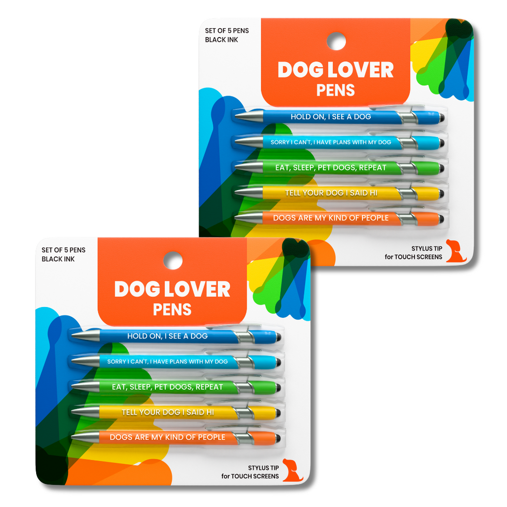 Dog-Themed Stylus Pen Set: 2 pcs. Dog Lover