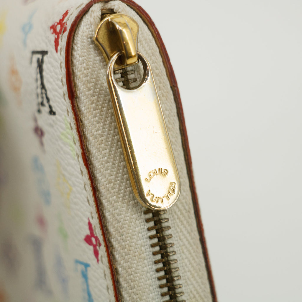 Louis Vuitton Canvas Multicolor Compact Zip Around Wallet  #3101