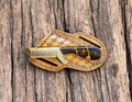 Handmade Tanto Bull Cutter Knife with G10 Resin Handle