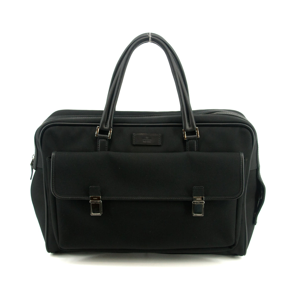 Gucci Black Canvas Breifcase Business Bag #3401