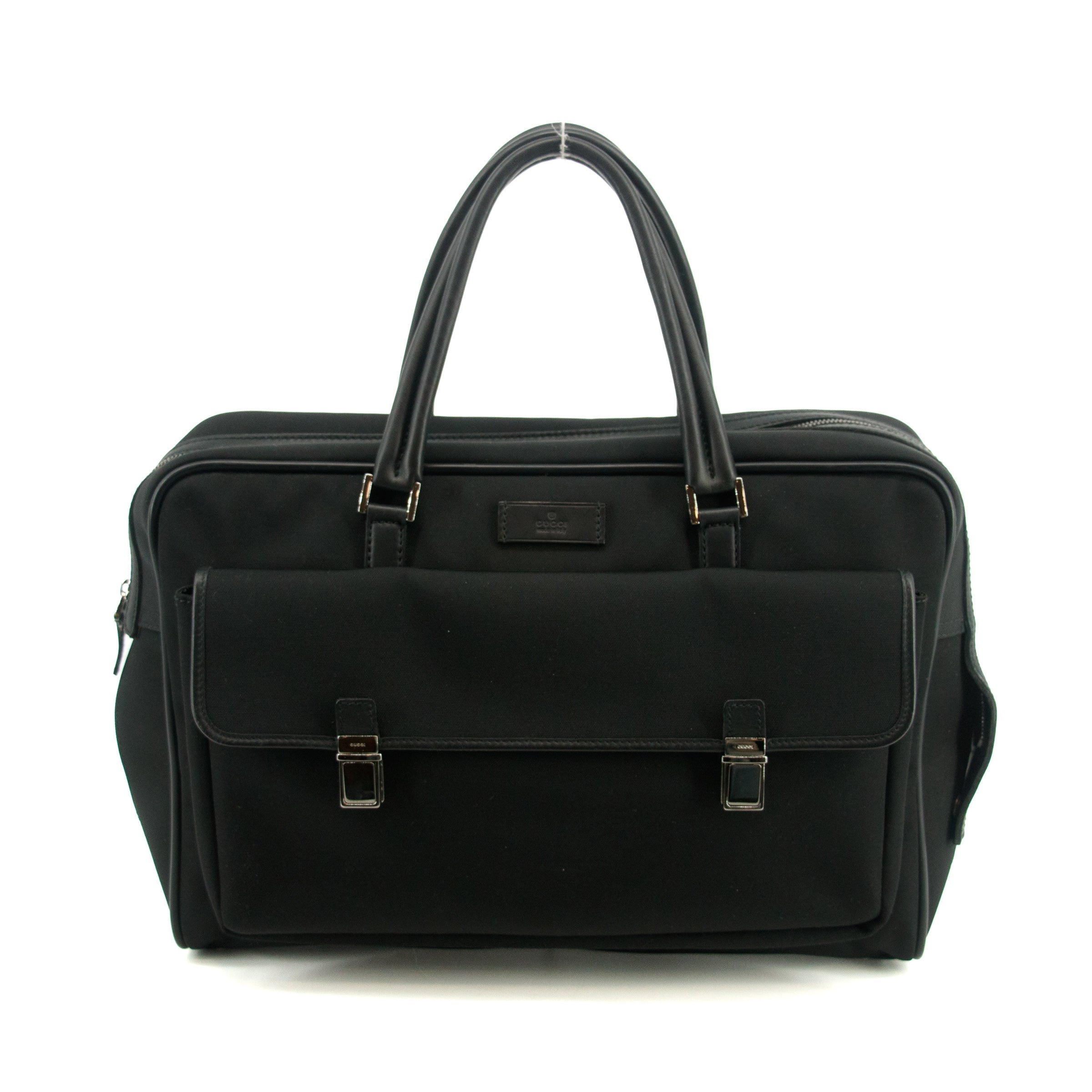 Gucci Black Canvas Breifcase Business Bag #3401