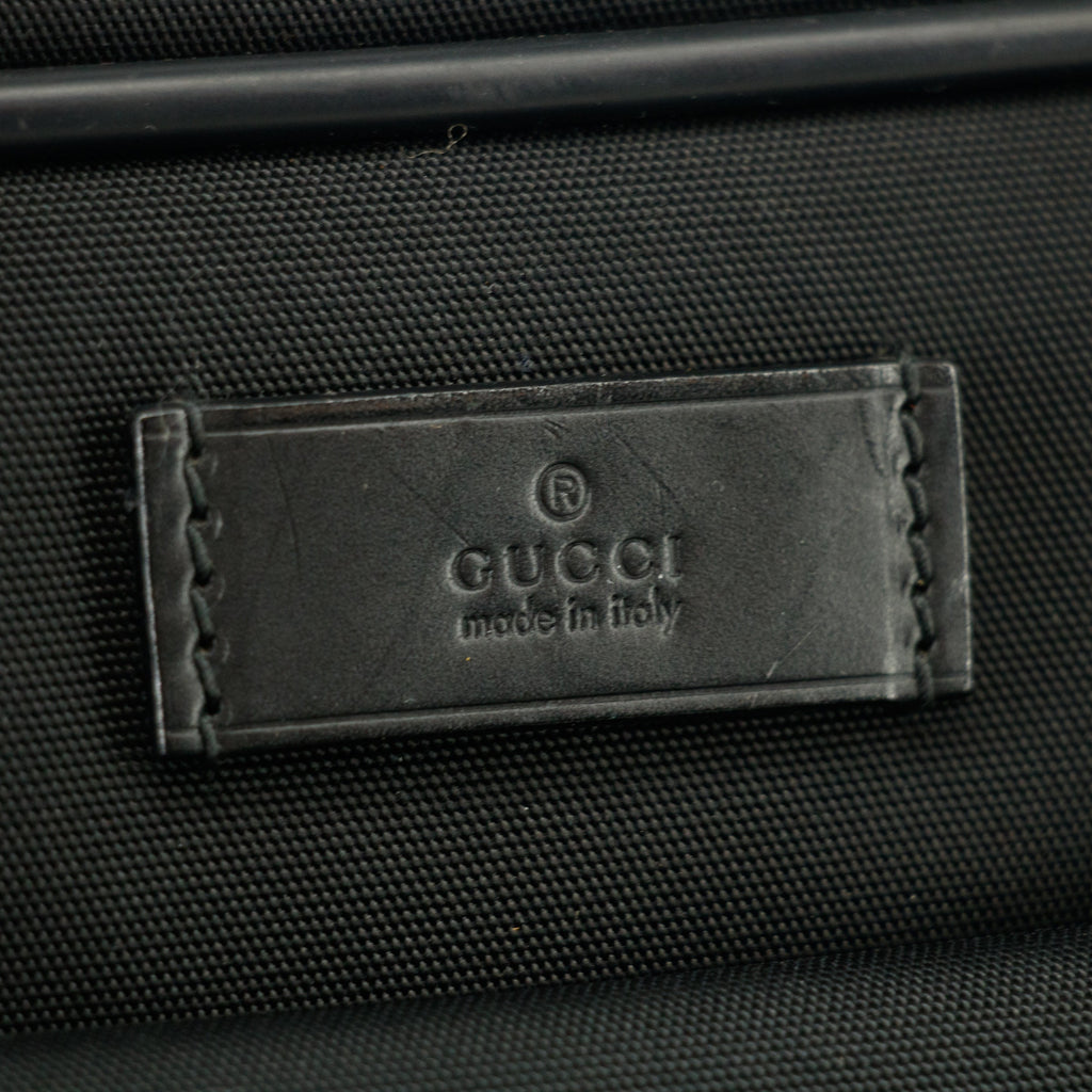 Gucci Black Canvas Breifcase Business Bag #3401