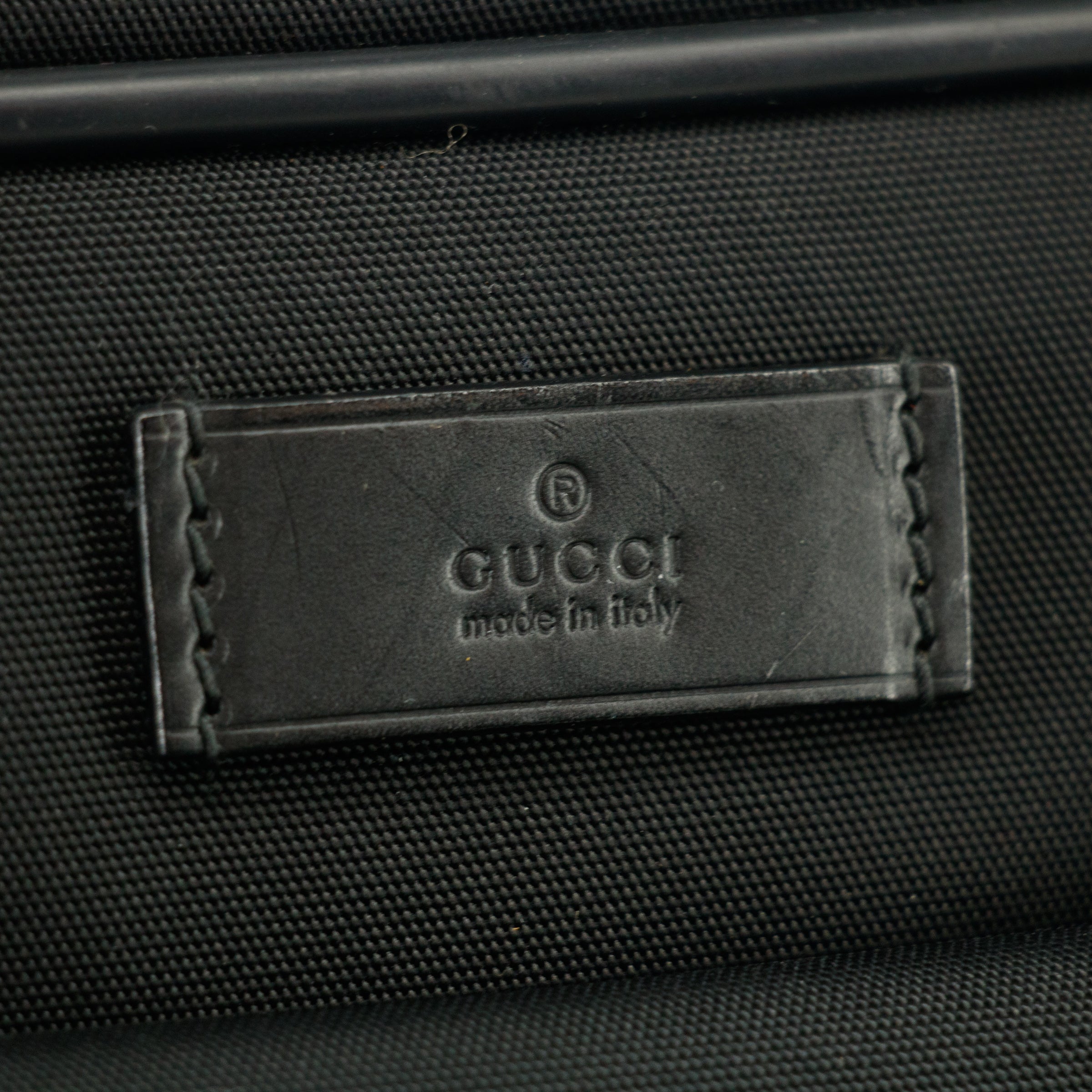 Gucci Black Canvas Breifcase Business Bag #3401