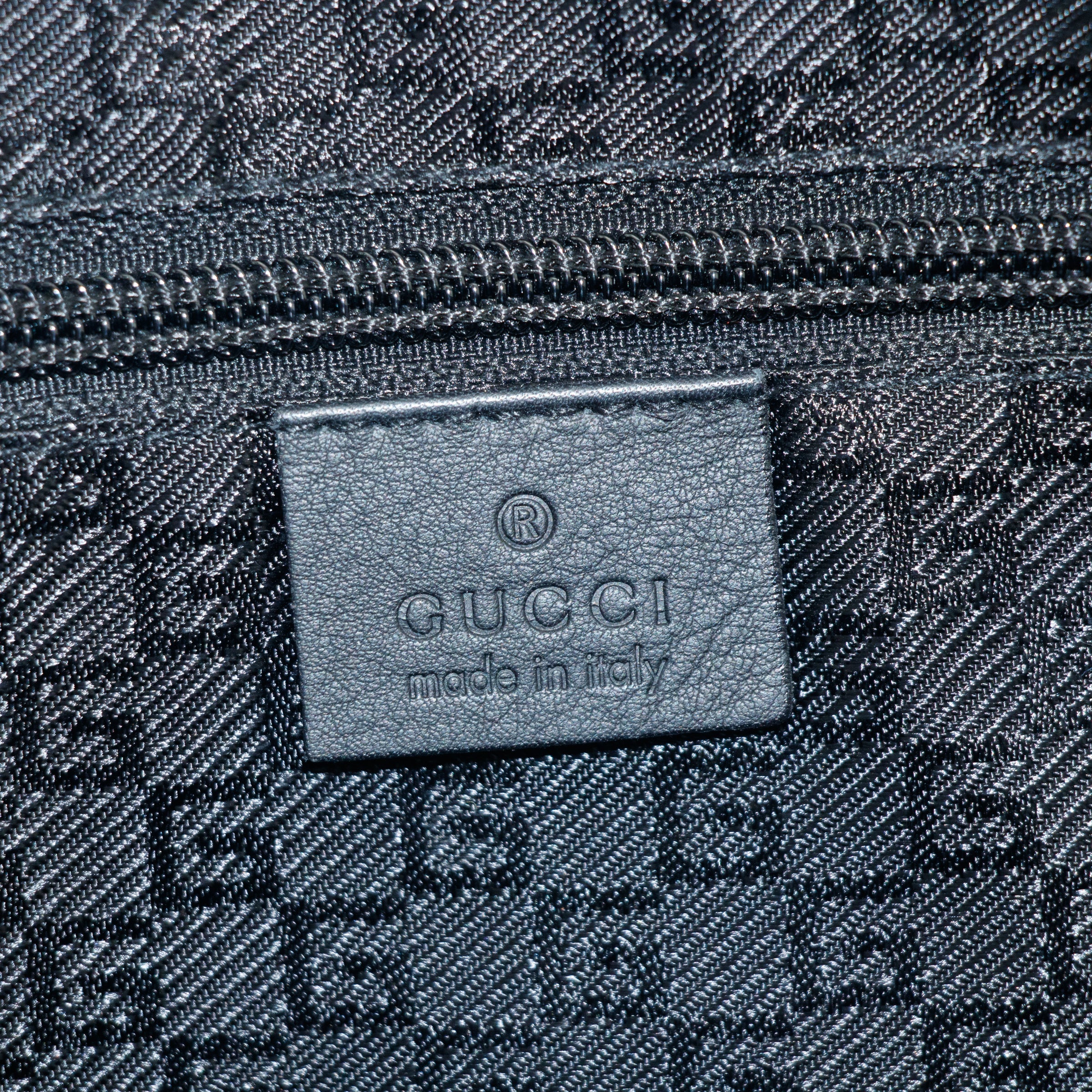 Gucci Black Canvas Breifcase Business Bag #3401