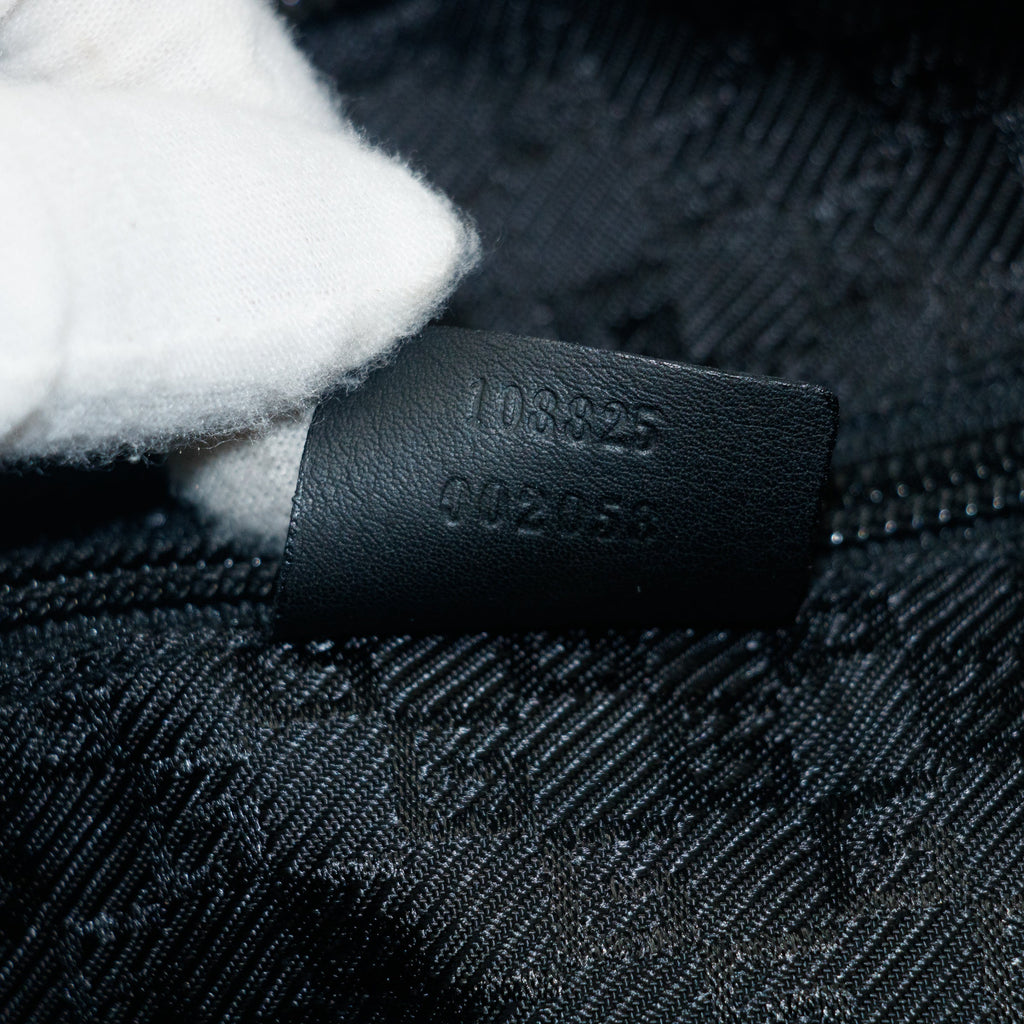 Gucci Black Canvas Breifcase Business Bag #3401