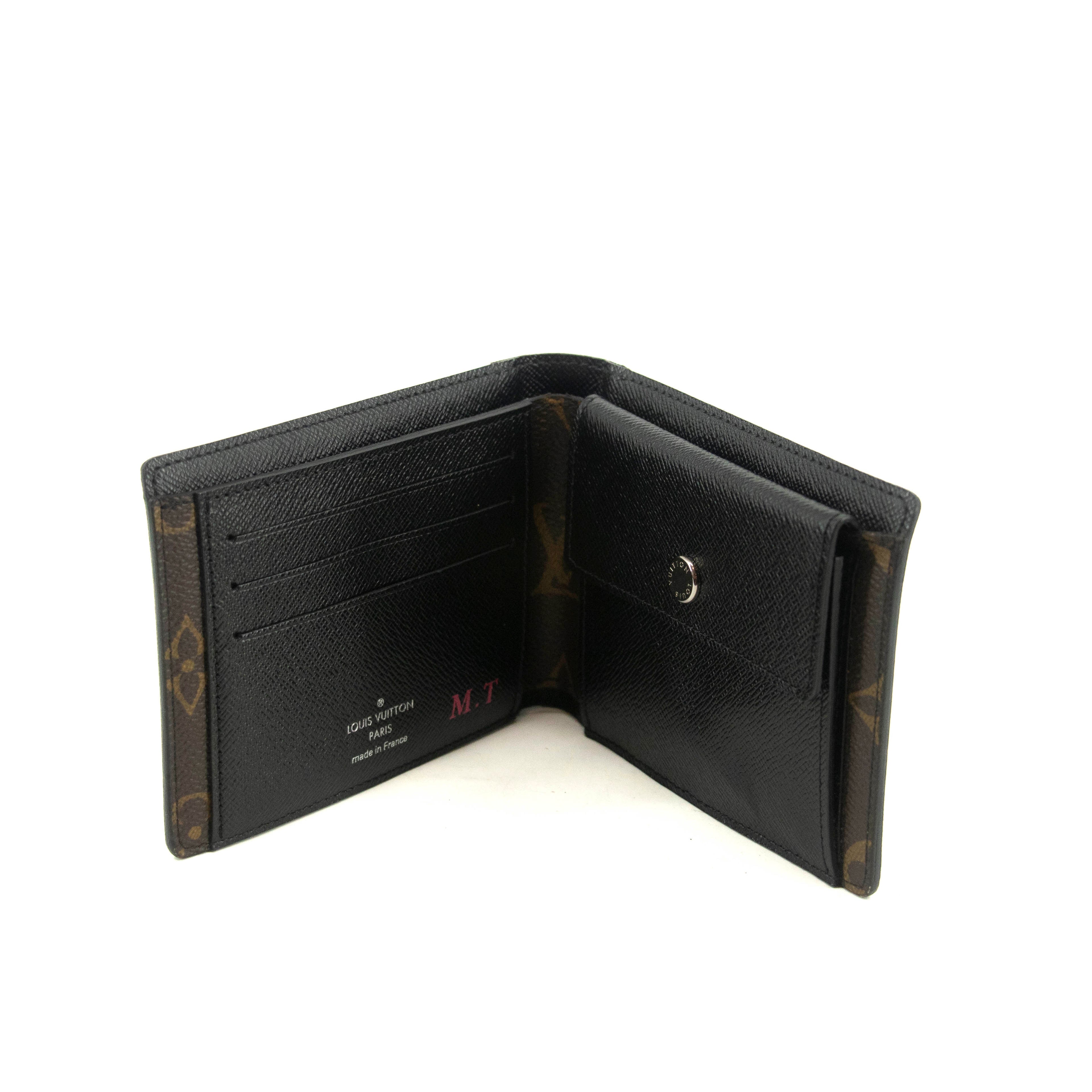 Louis Vuitton Monogram Canvas Brown Macassar Bifold Wallet #3512