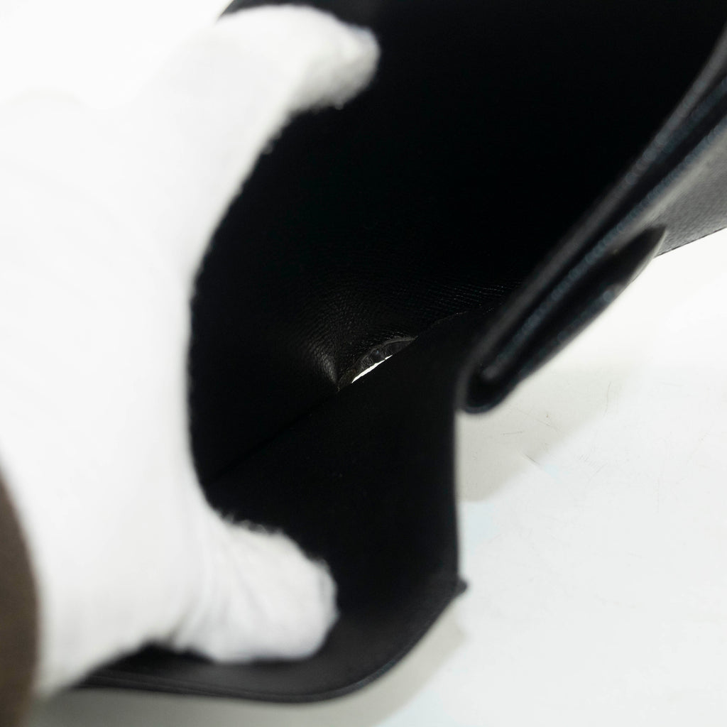 Louis Vuitton Black Epi Compact Bifold Wallet #3530