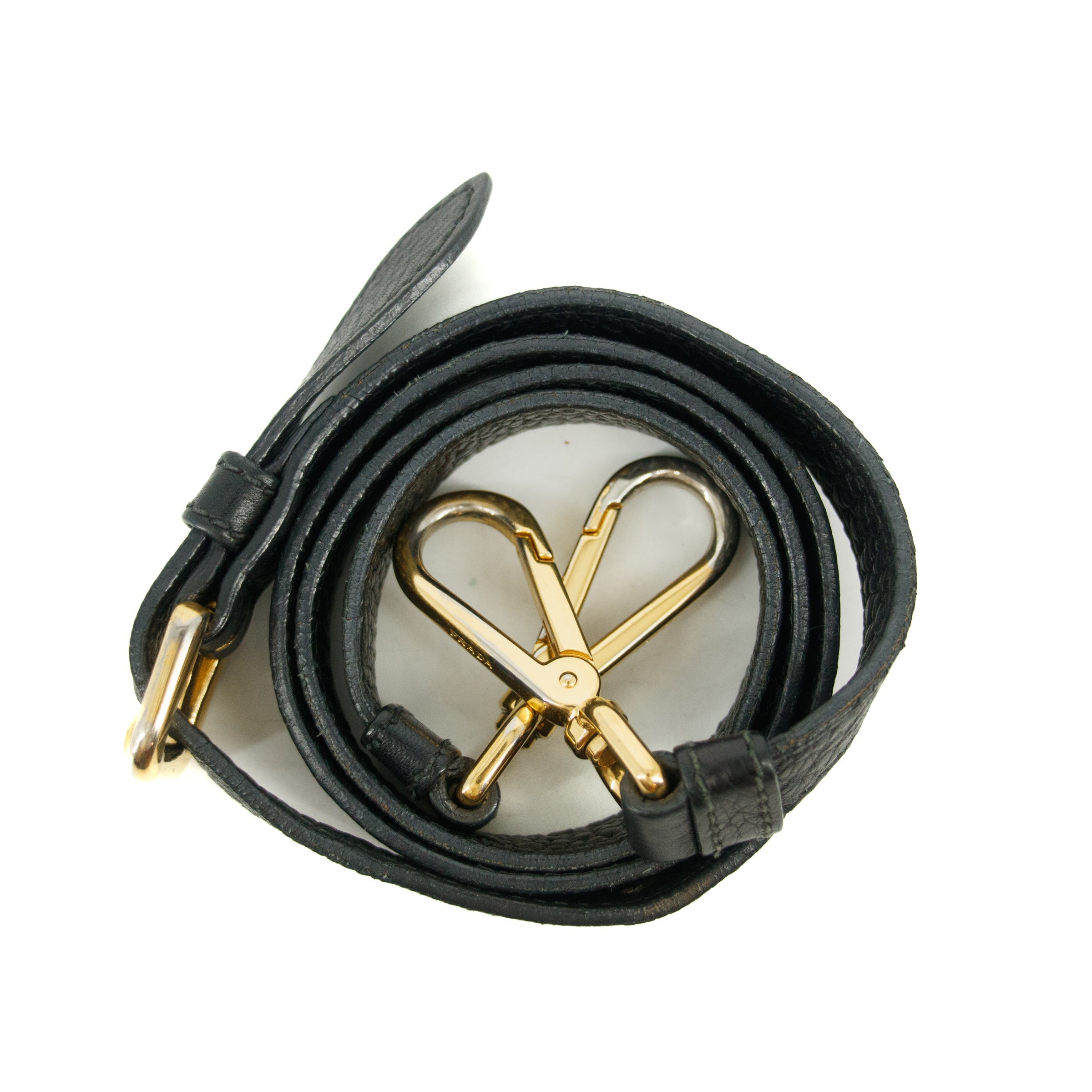 Prada Vitello Daino 2Way Black Shoulder Bag #3572