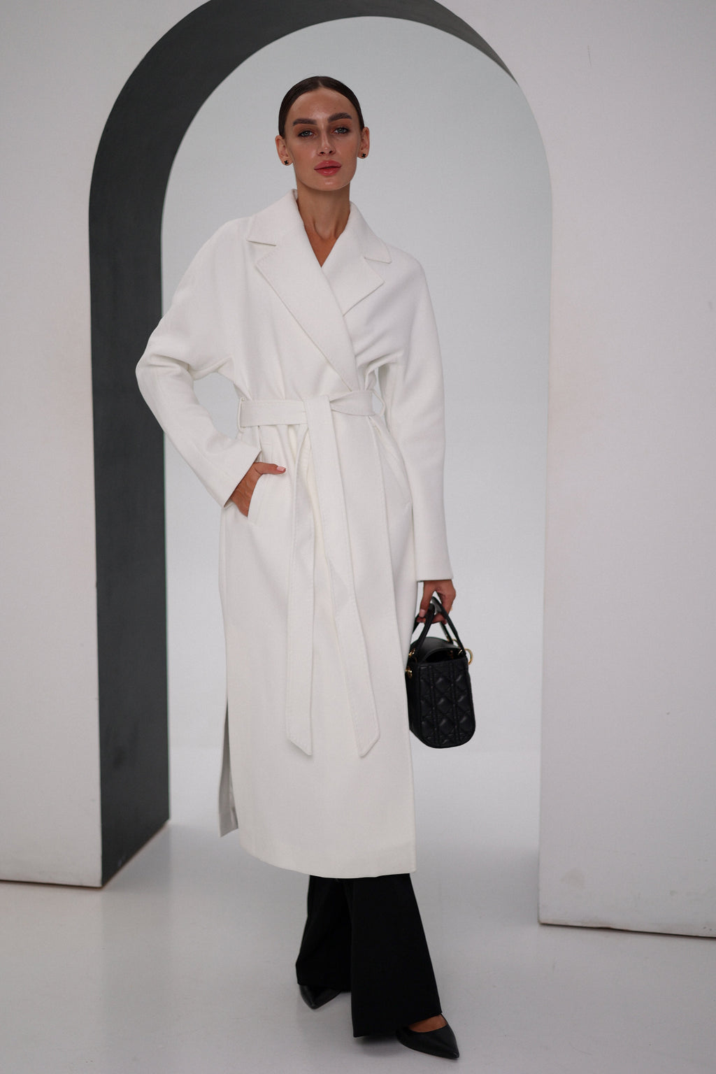 Cambridge Comfort Wraparound Wool Cashmere Coat