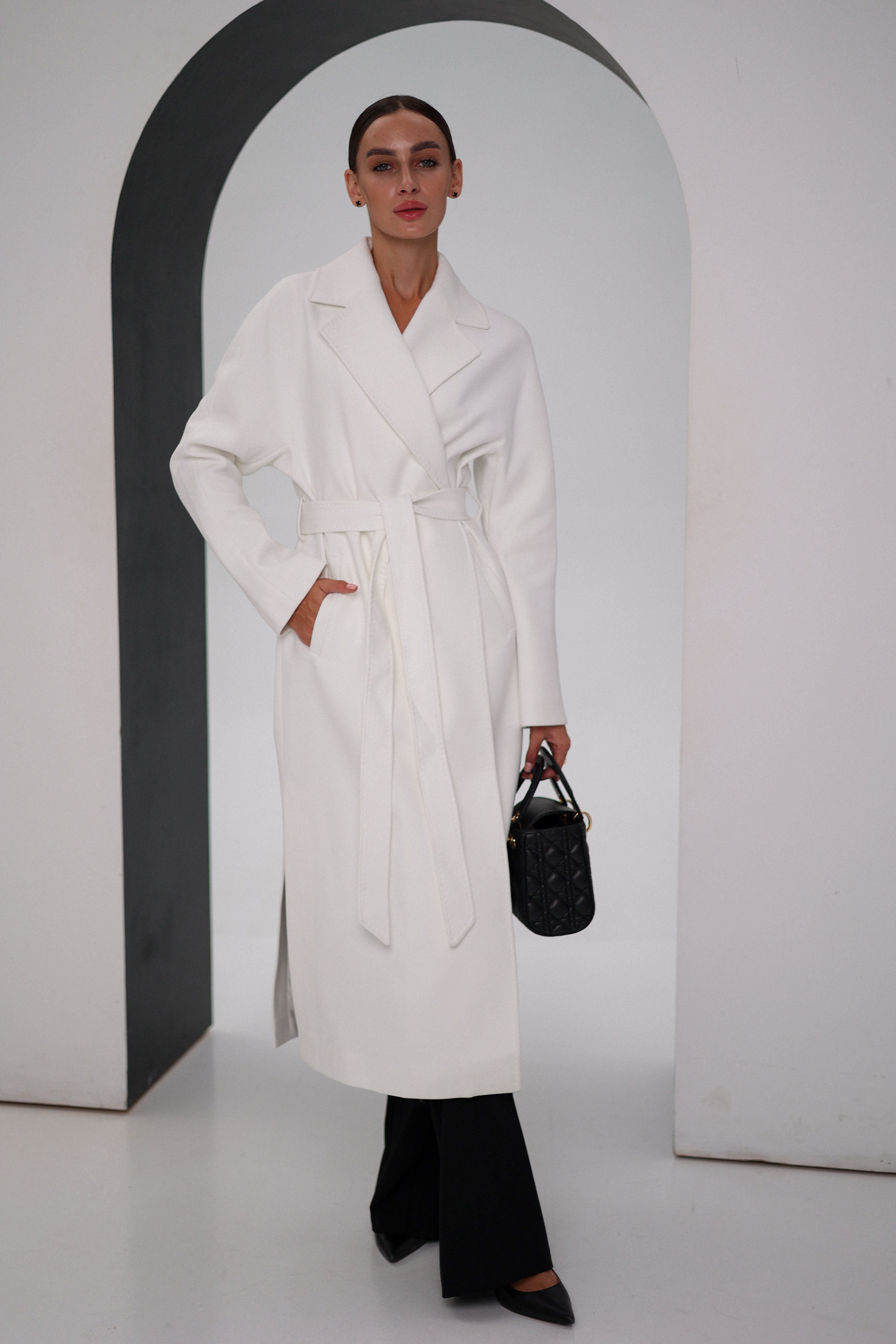 Cambridge Comfort Wraparound Wool Cashmere Coat