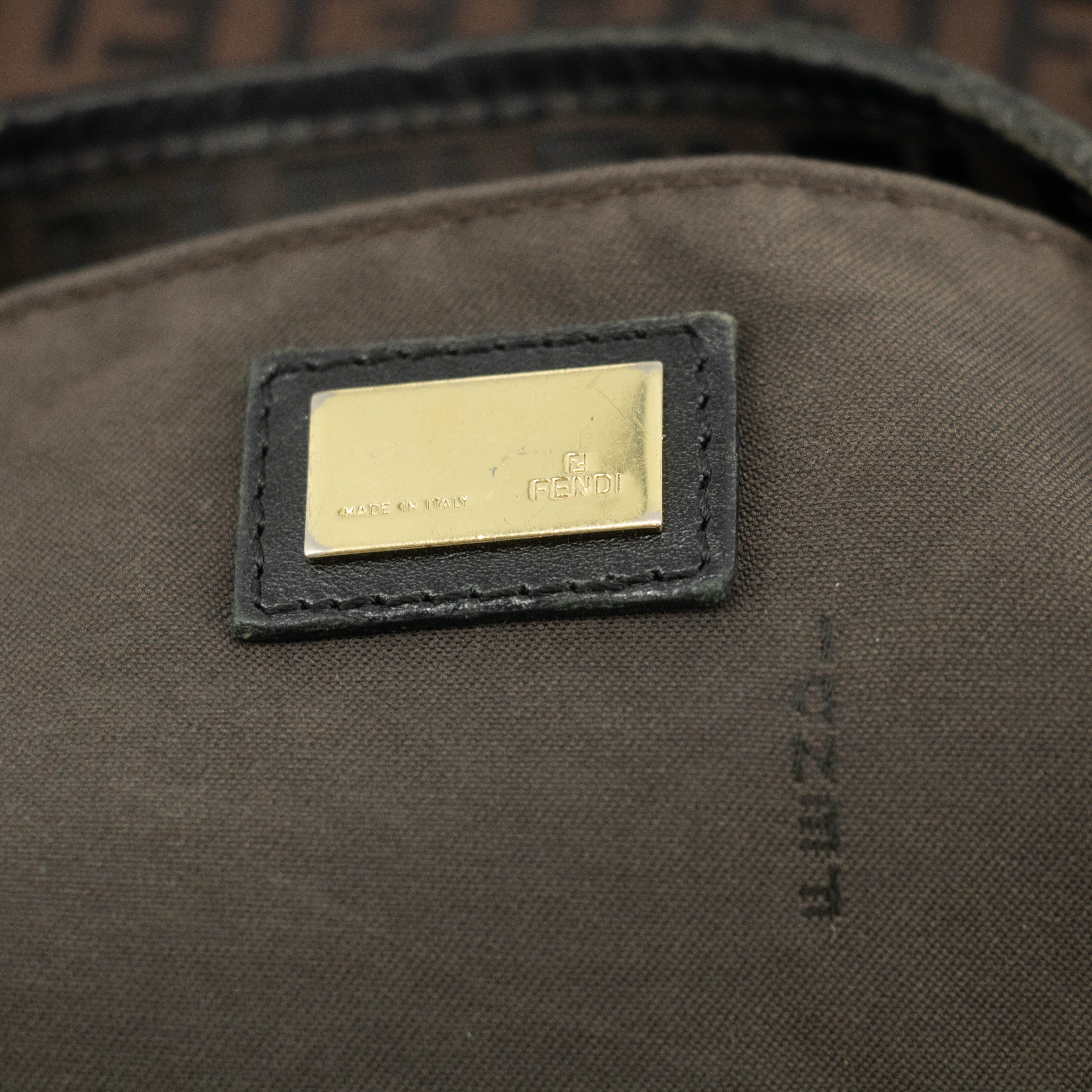 Fendi Dark Brown FF Zucca Hobo Shoulder Bag  #3605