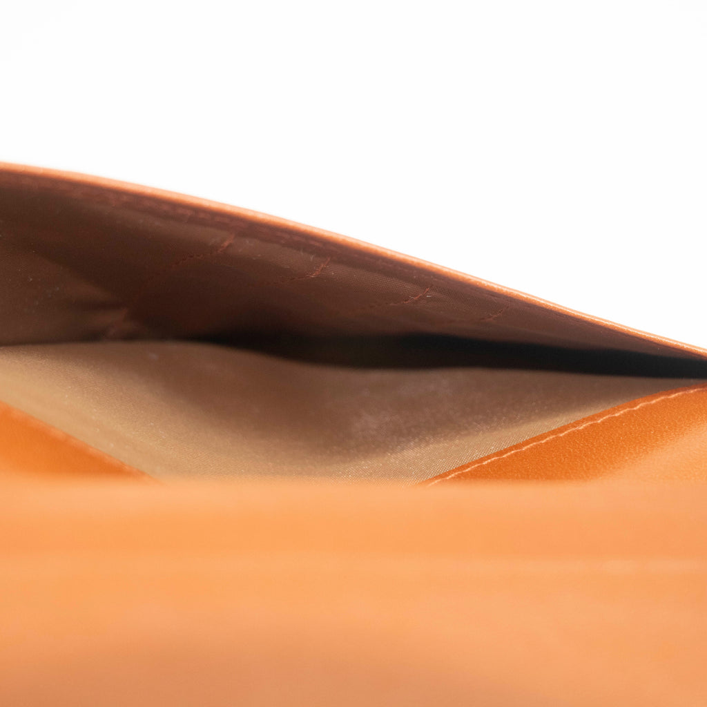 MCM Brown Leather Long Bifold Wallet #3692